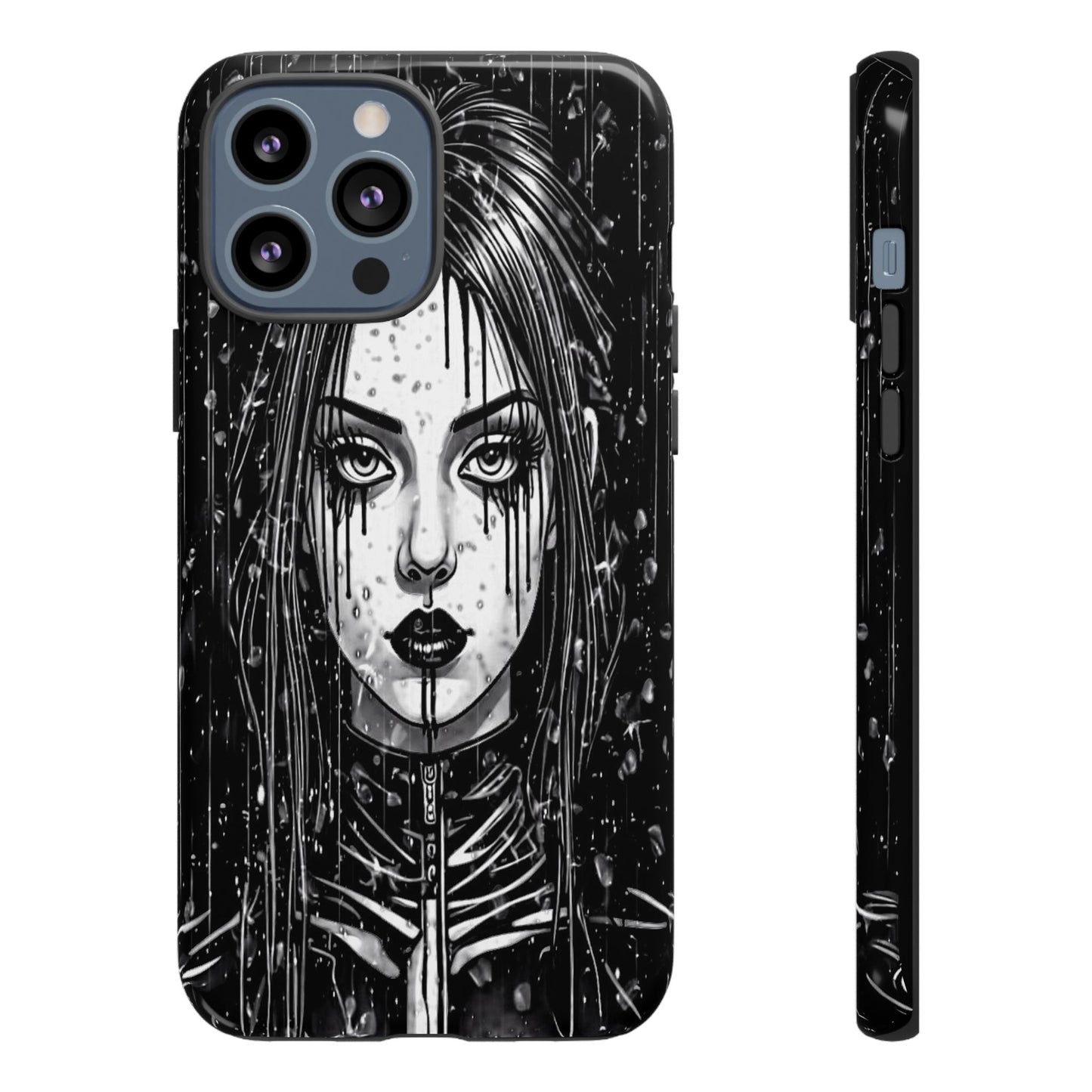 Mascara Goth Girl Tough Phone Case