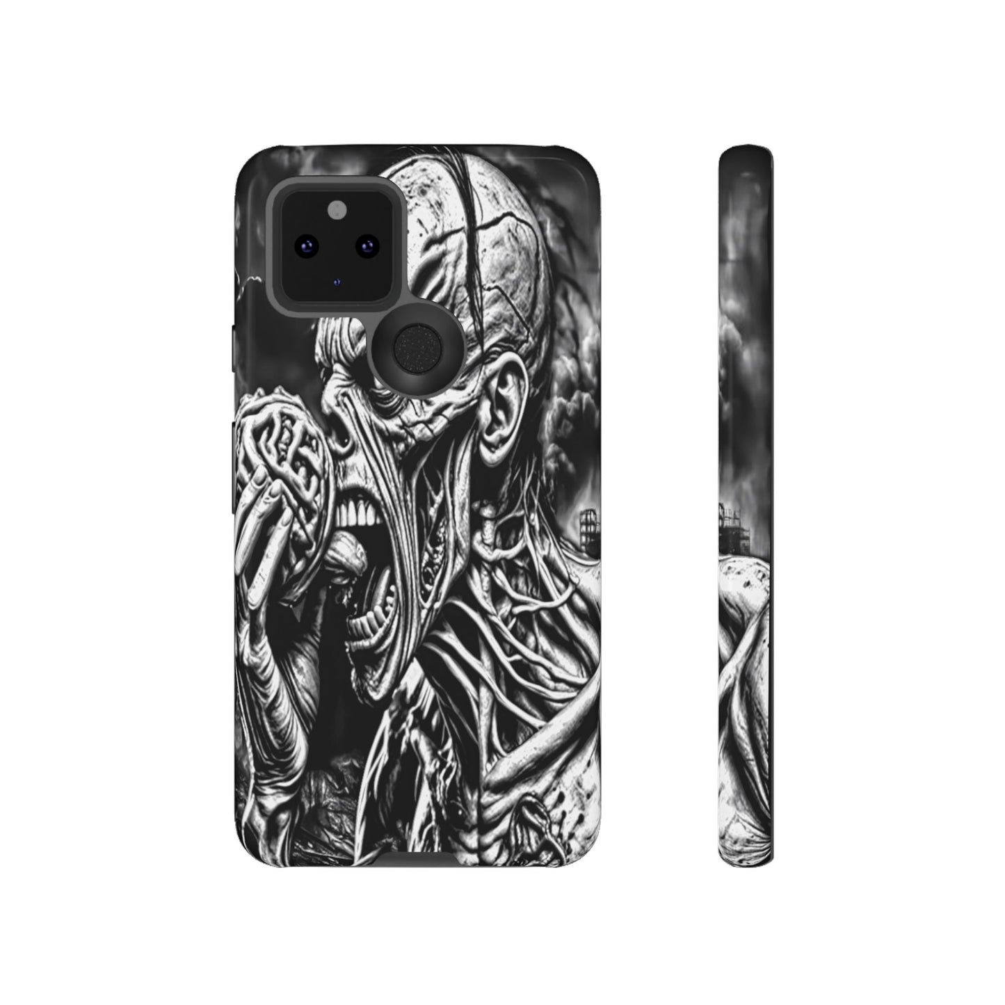 Zombie Eating Brains Tough Phone Case