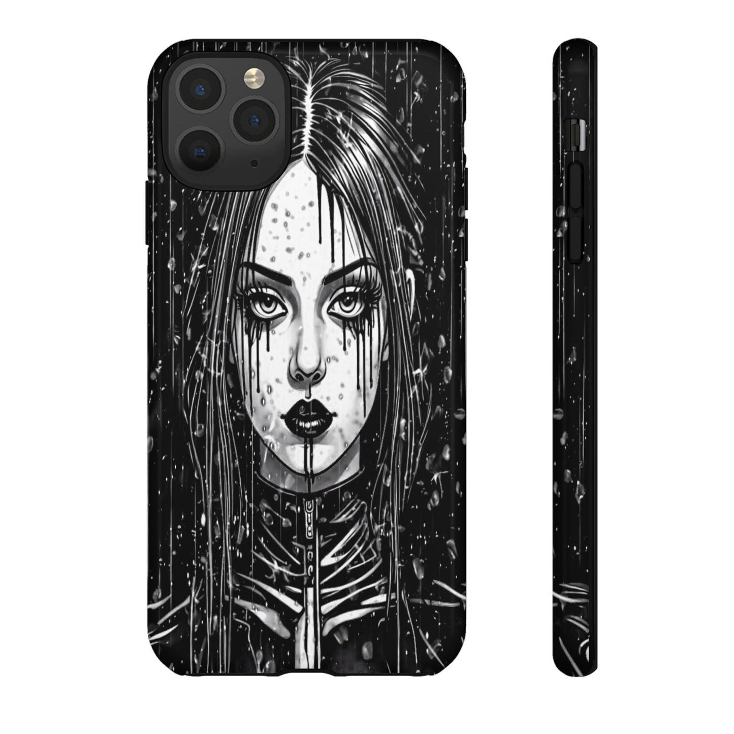 Mascara Goth Girl Tough Phone Case