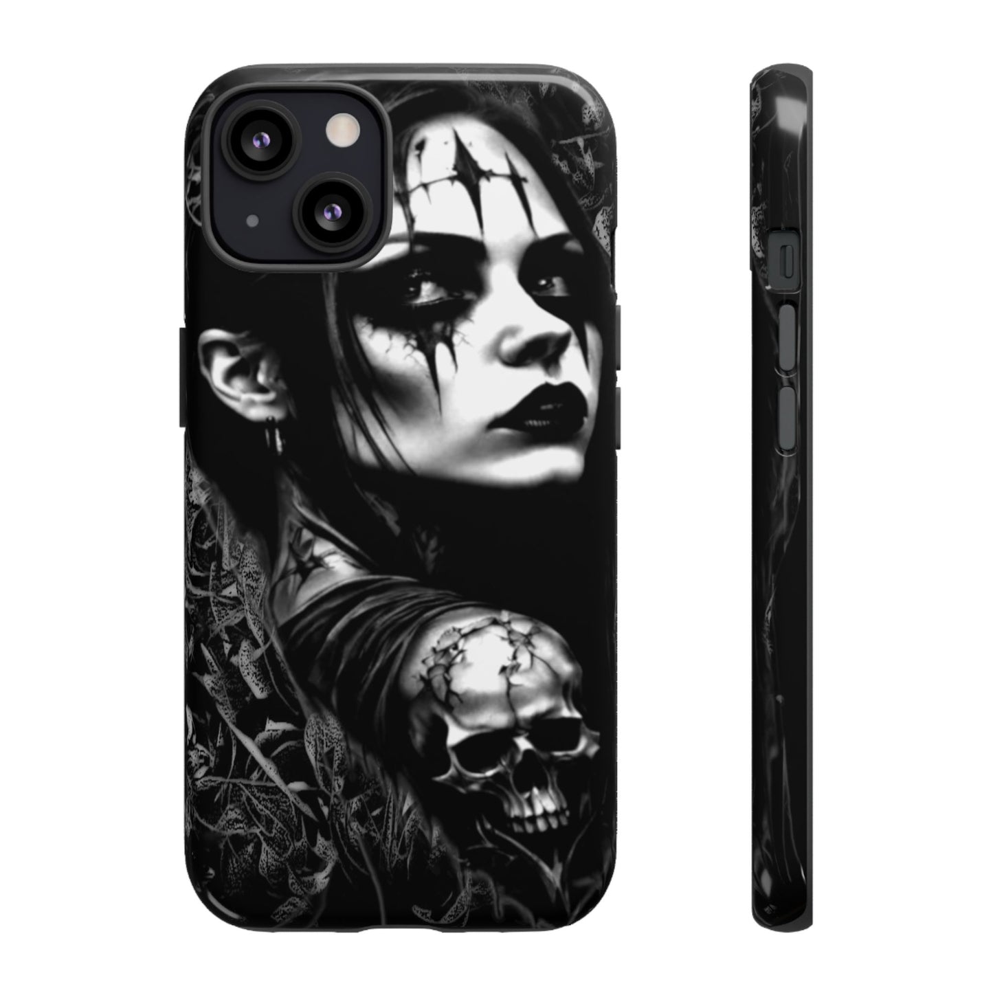 Mysterious Goth Girl Tough Phone Case