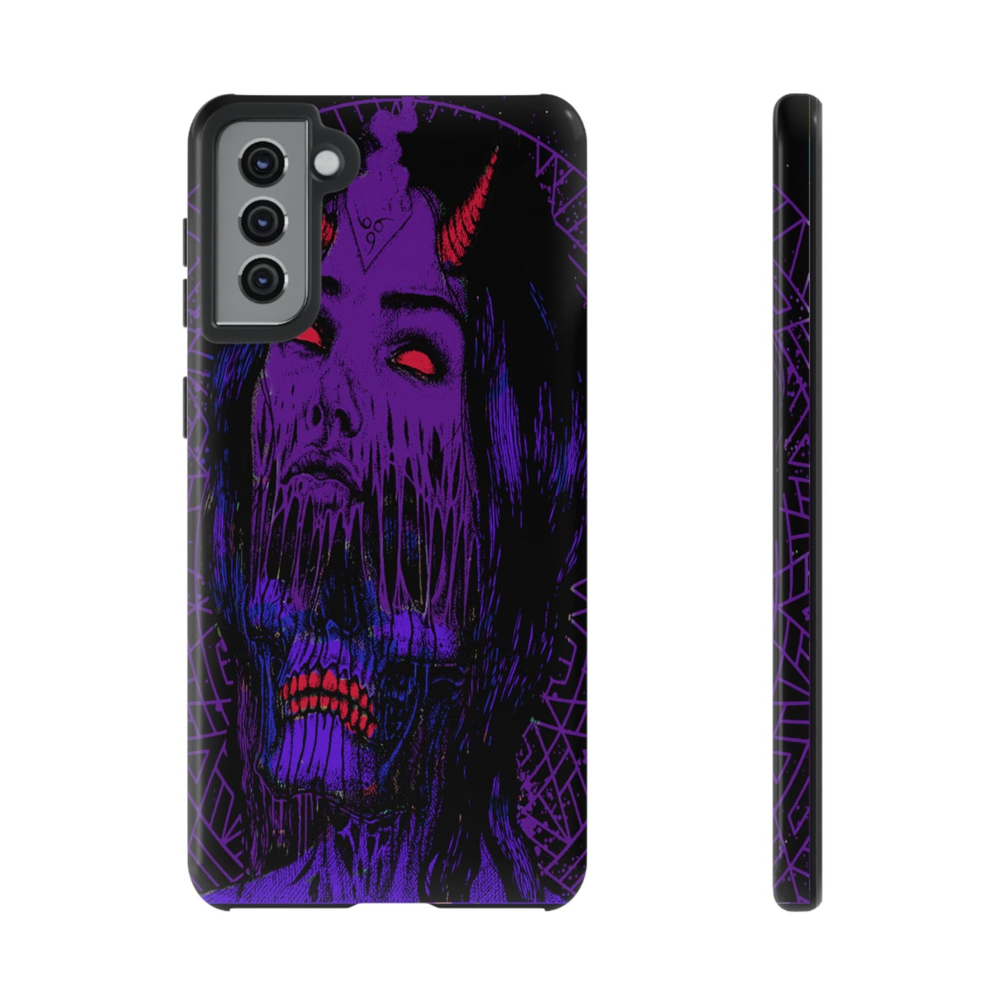 Melting Devil Girl Face Tough Phone Case