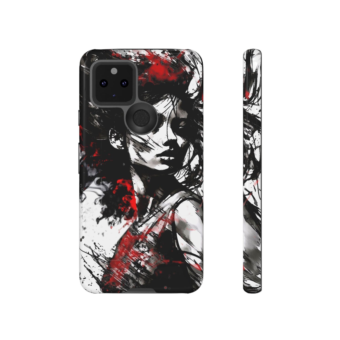 Paint Splatter Girl Tough Phone Case