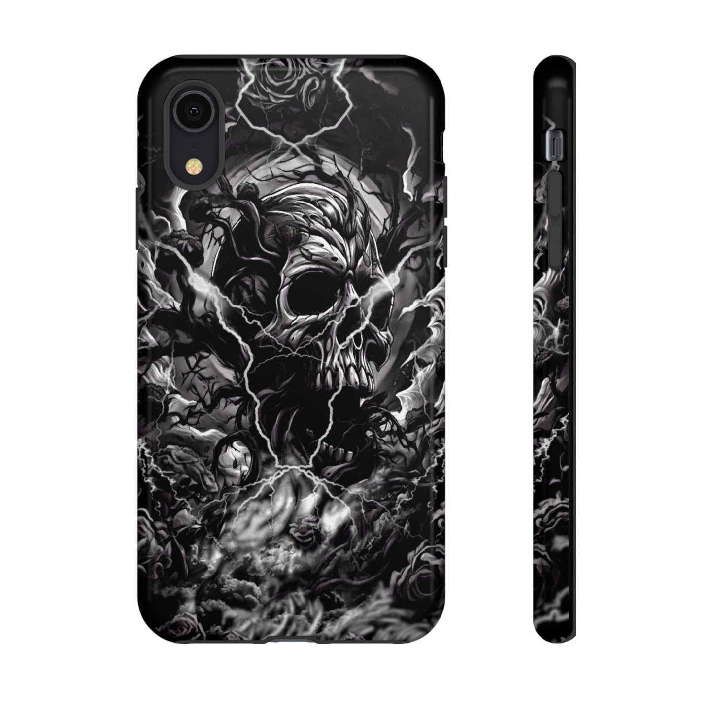 Skull Storm Tough Phone Case