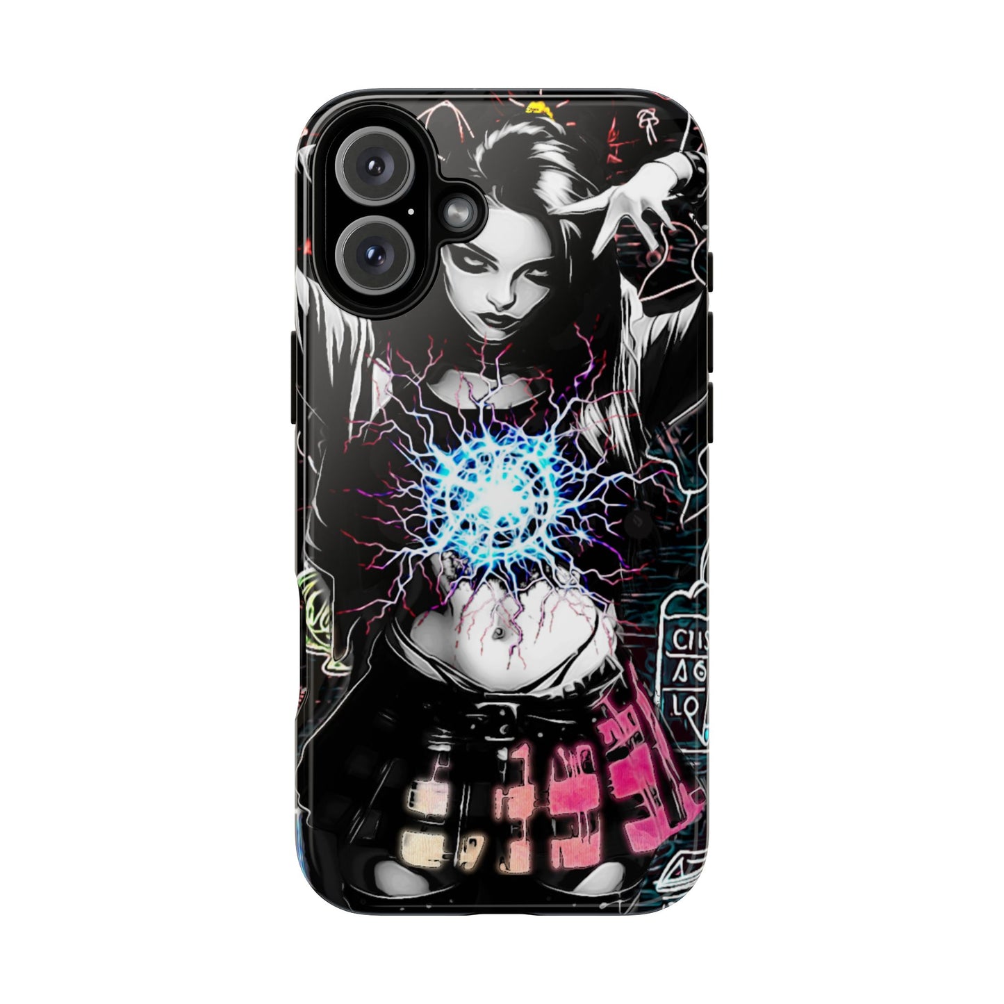 School Girl Lightning Orb Tough Phone Case