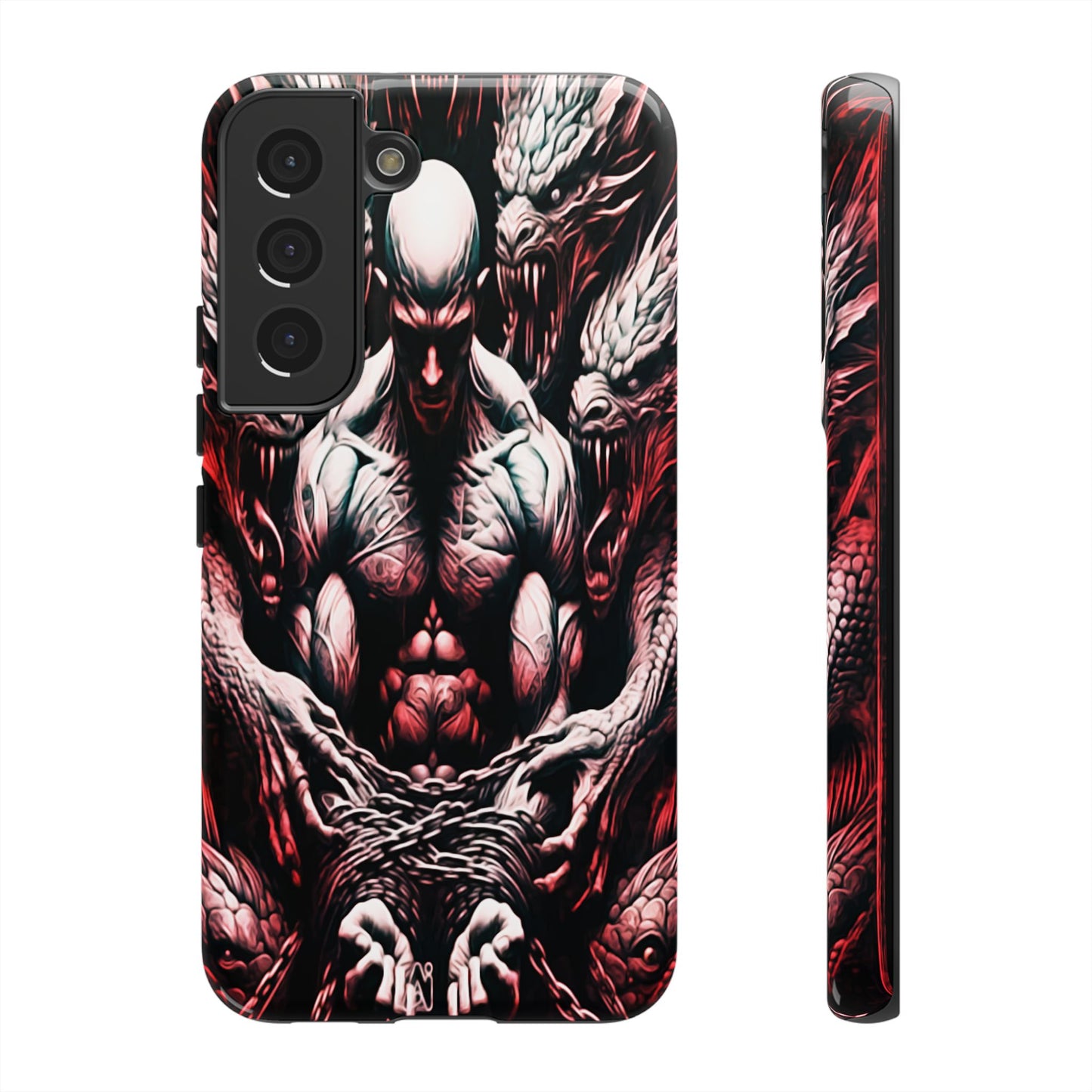 Chained Man With Dragons Tough Phone Case