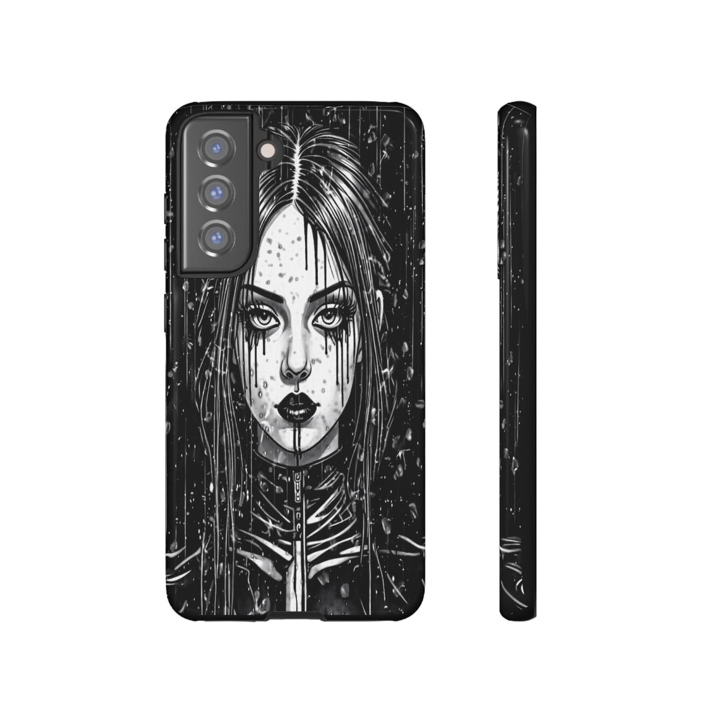 Mascara Goth Girl Tough Phone Case