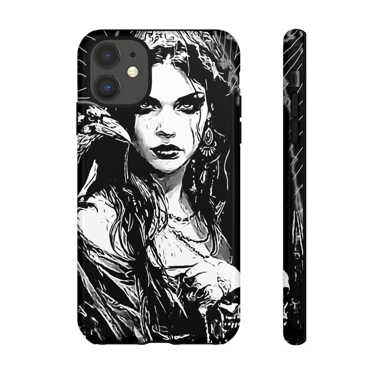 Raven Girl Tough Phone Case