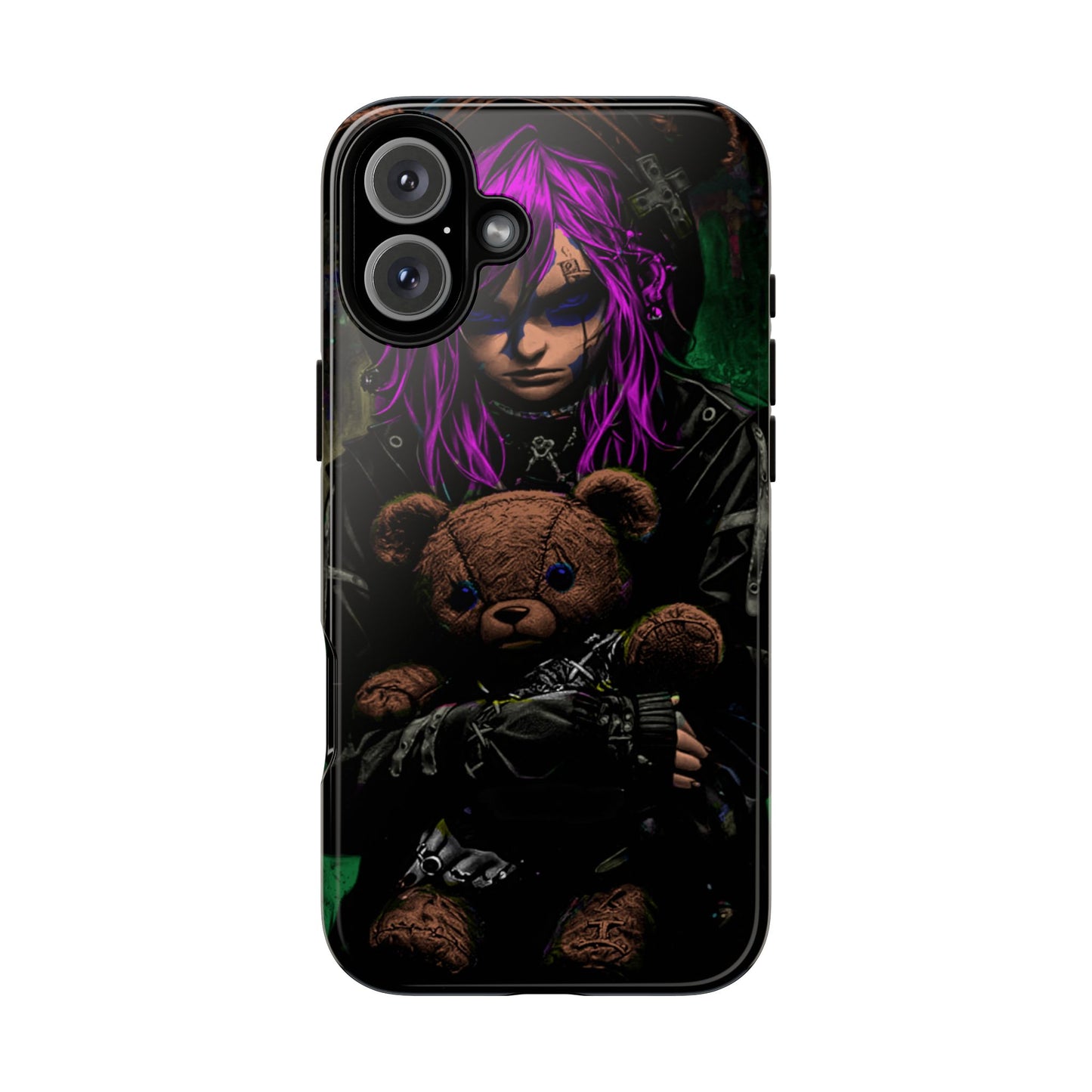 Girl And Teddy Tough Phone Case