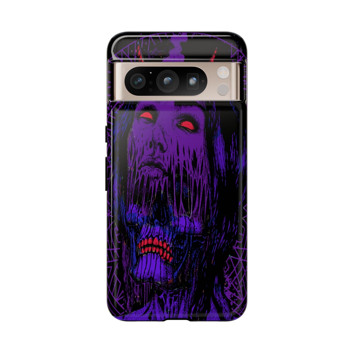 Melting Devil Girl Face Tough Phone Case