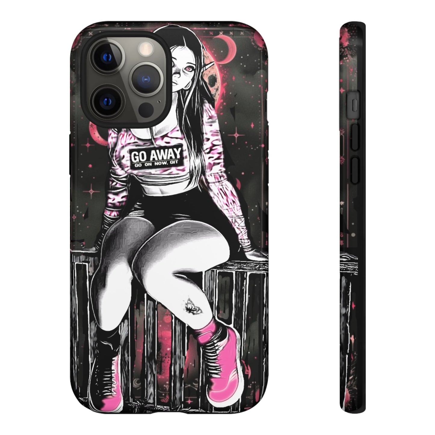 Go Away Girl Tough Phone Case