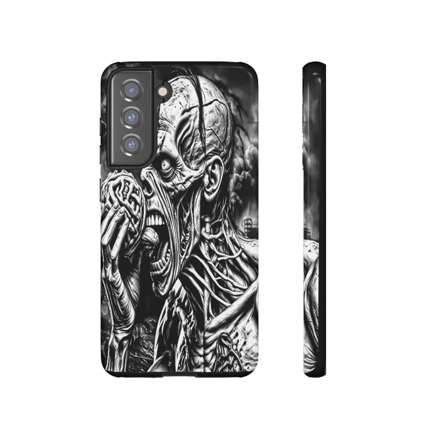 Zombie Eating Brains Tough Phone Case