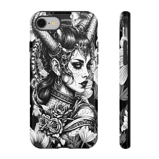 Goth Horned Queen Tough Phone Case