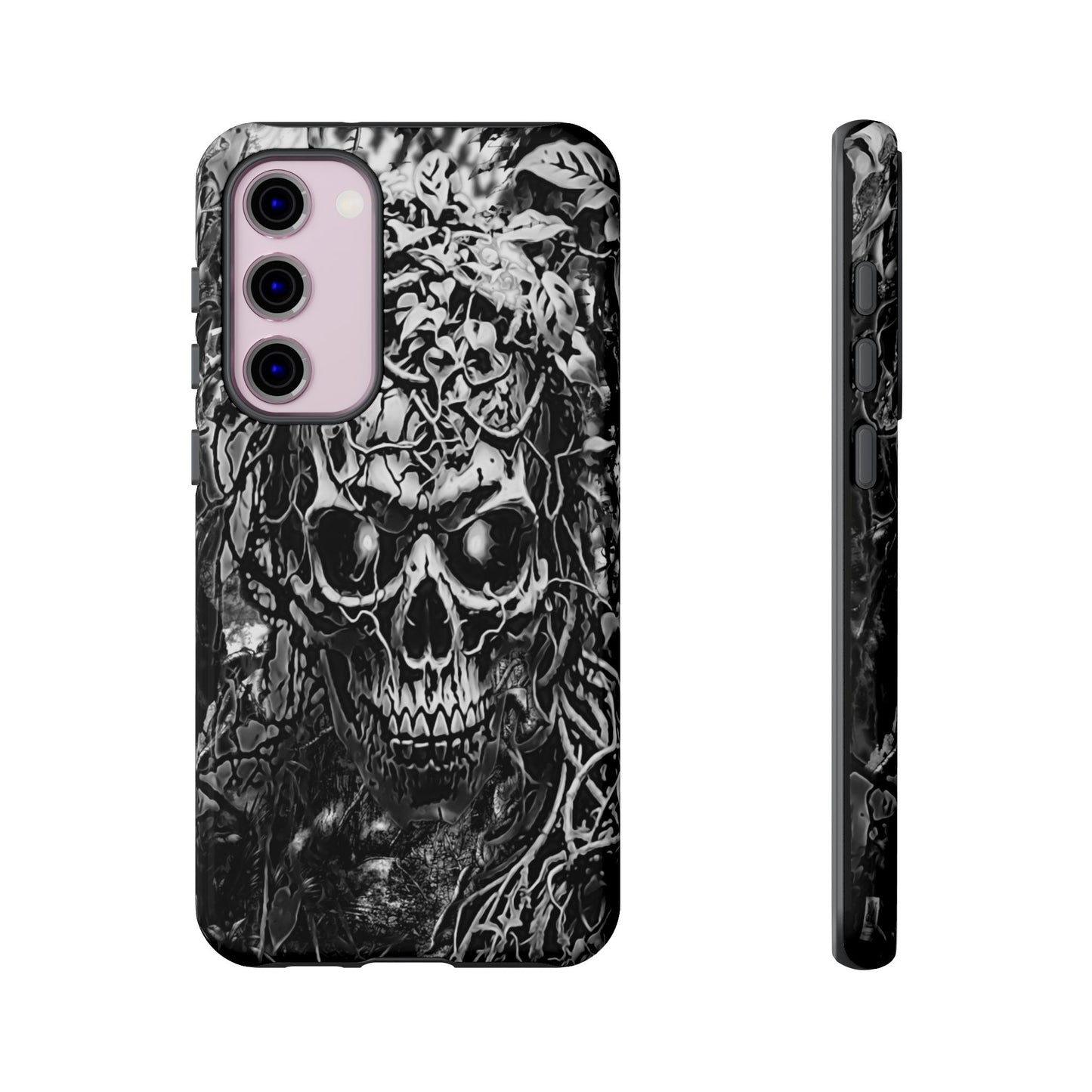 Crawling Vines Skull Tough Phone Case