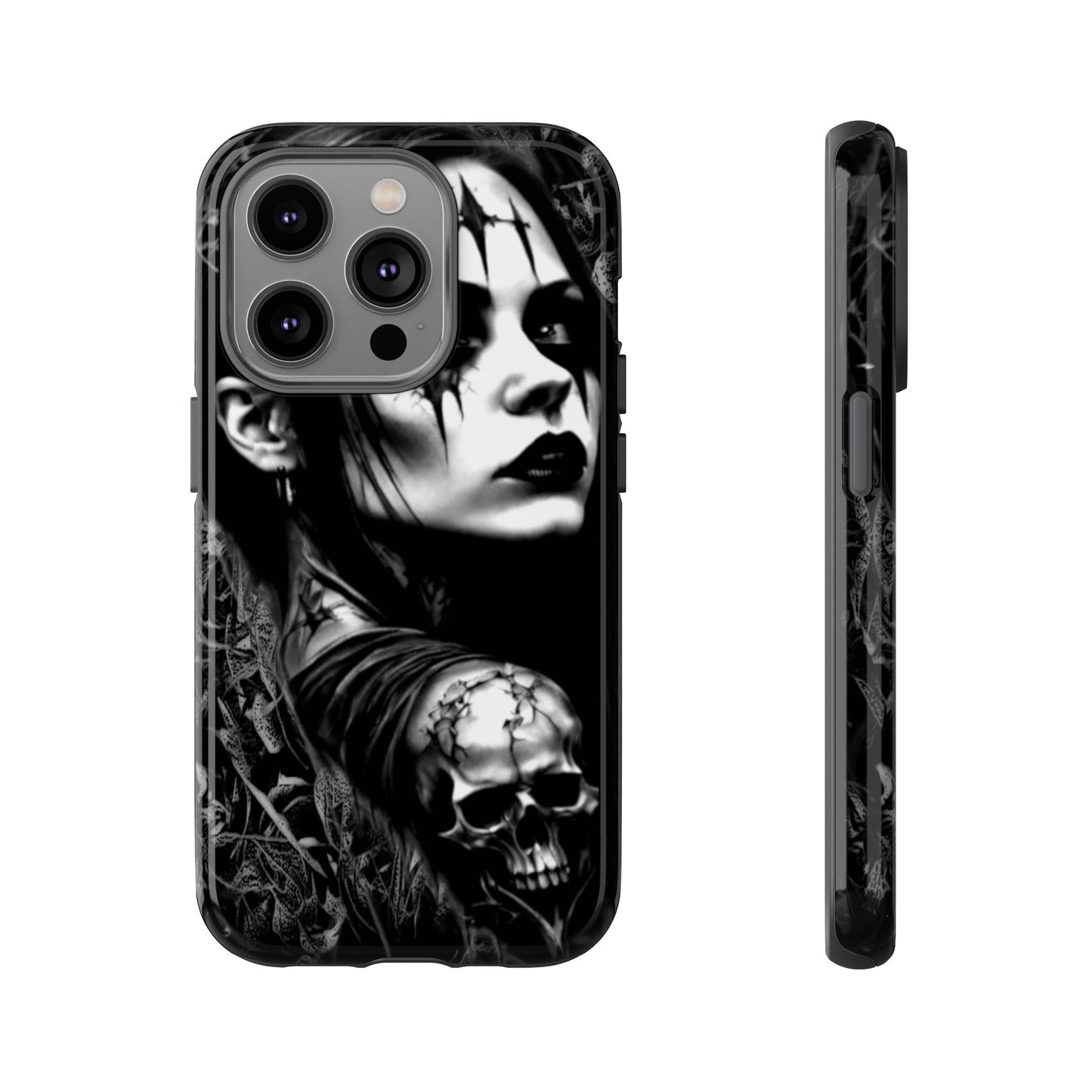 Mysterious Goth Girl Tough Phone Case