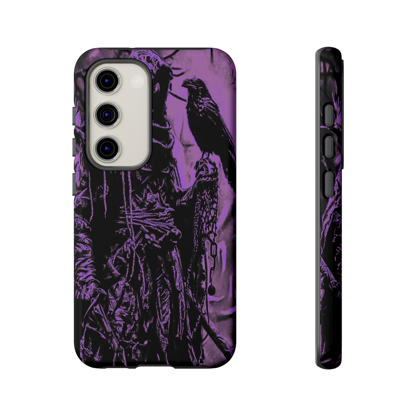 Hooded Figure With Raven Tough Phone Case