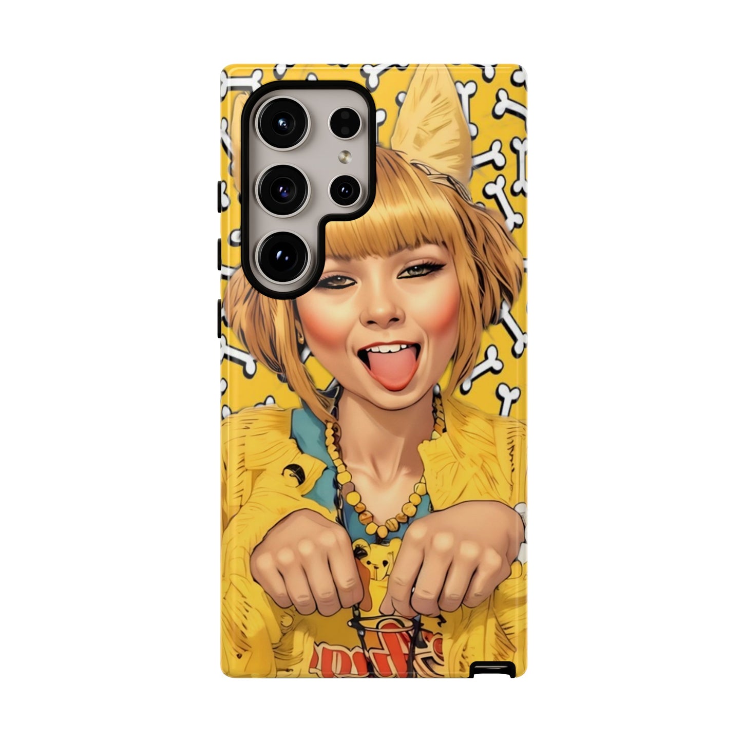 Begging Puppy Girl Tough Phone Case