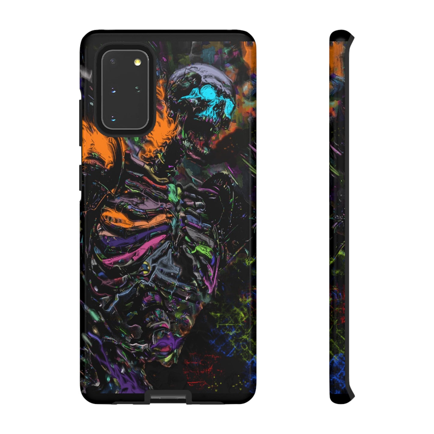 Flaming Skeleton Tough Phone Case