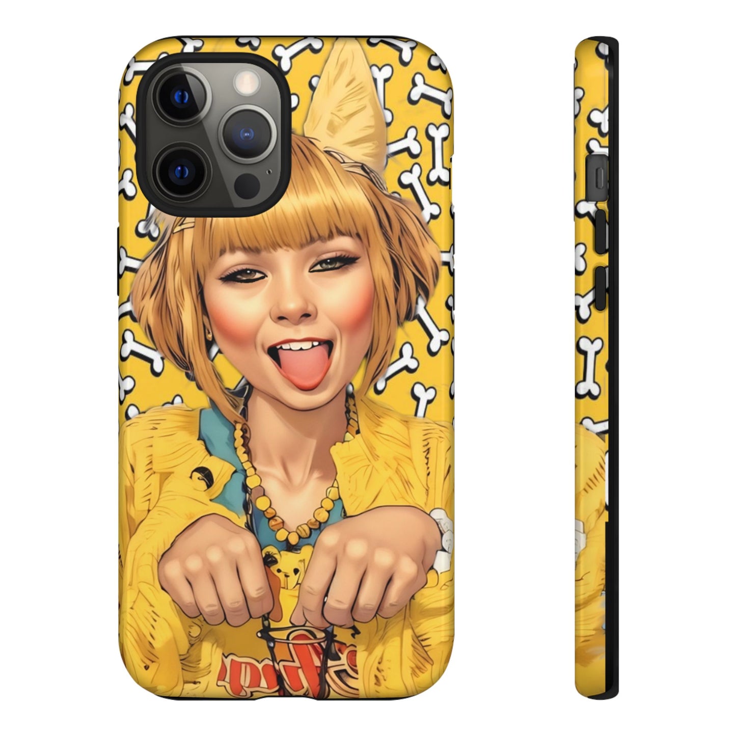 Begging Puppy Girl Tough Phone Case