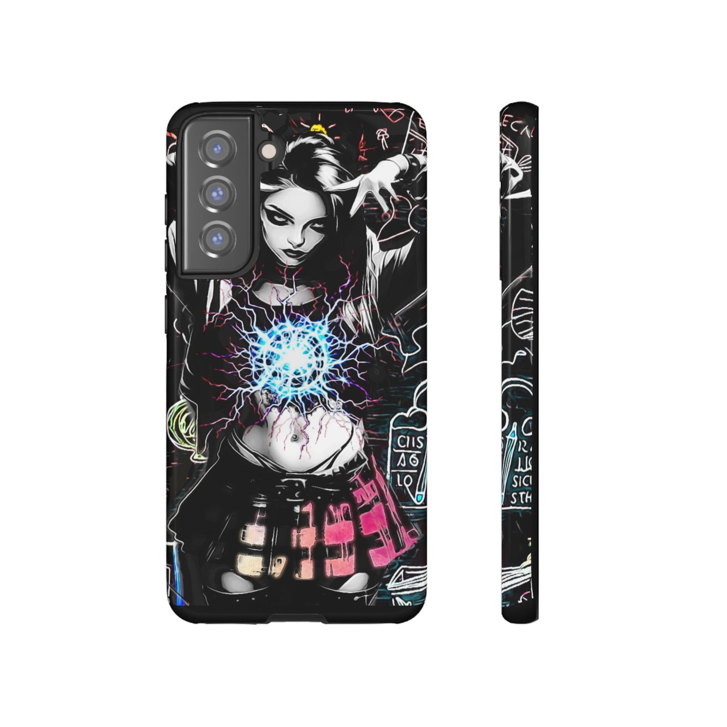 School Girl Lightning Orb Tough Phone Case