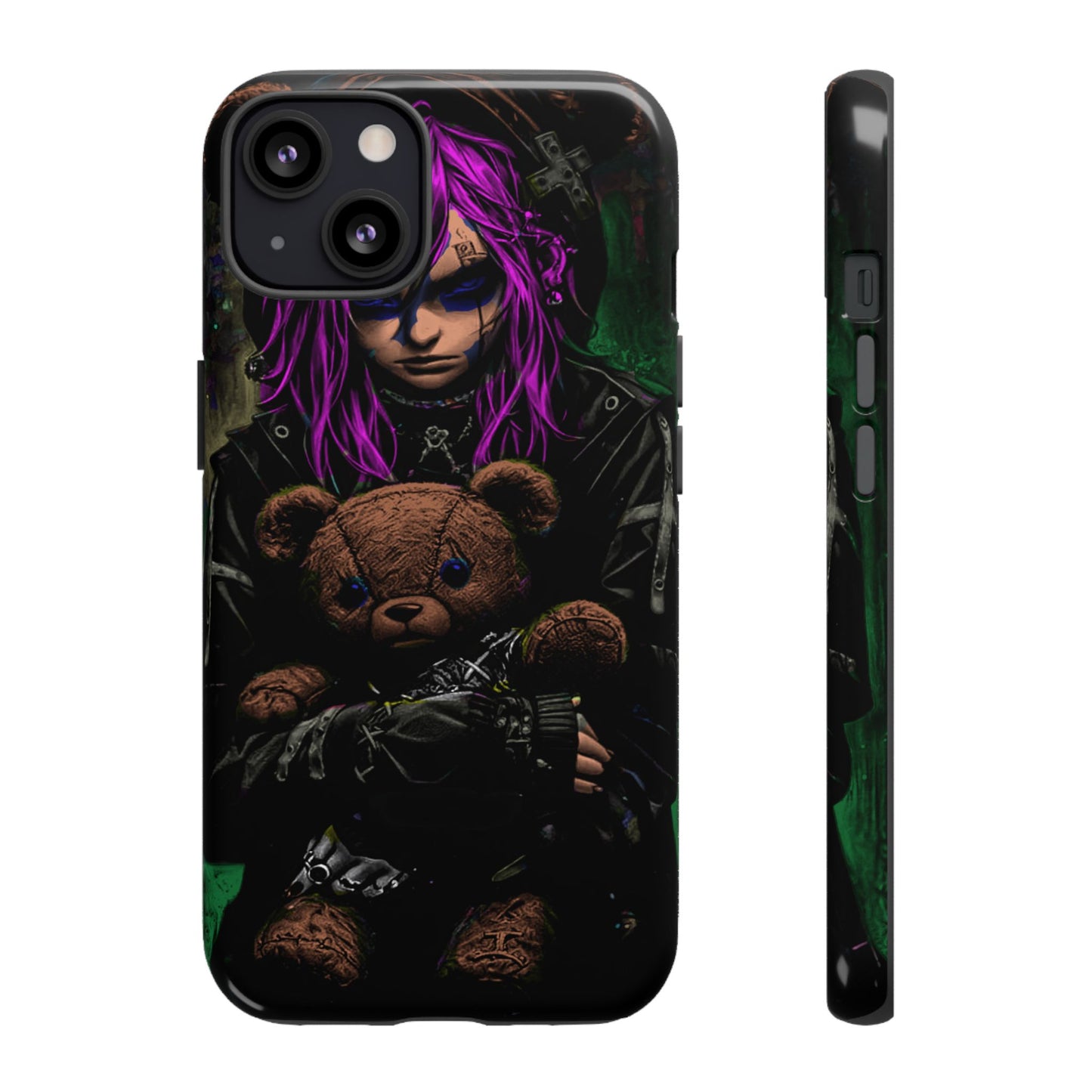 Girl And Teddy Tough Phone Case