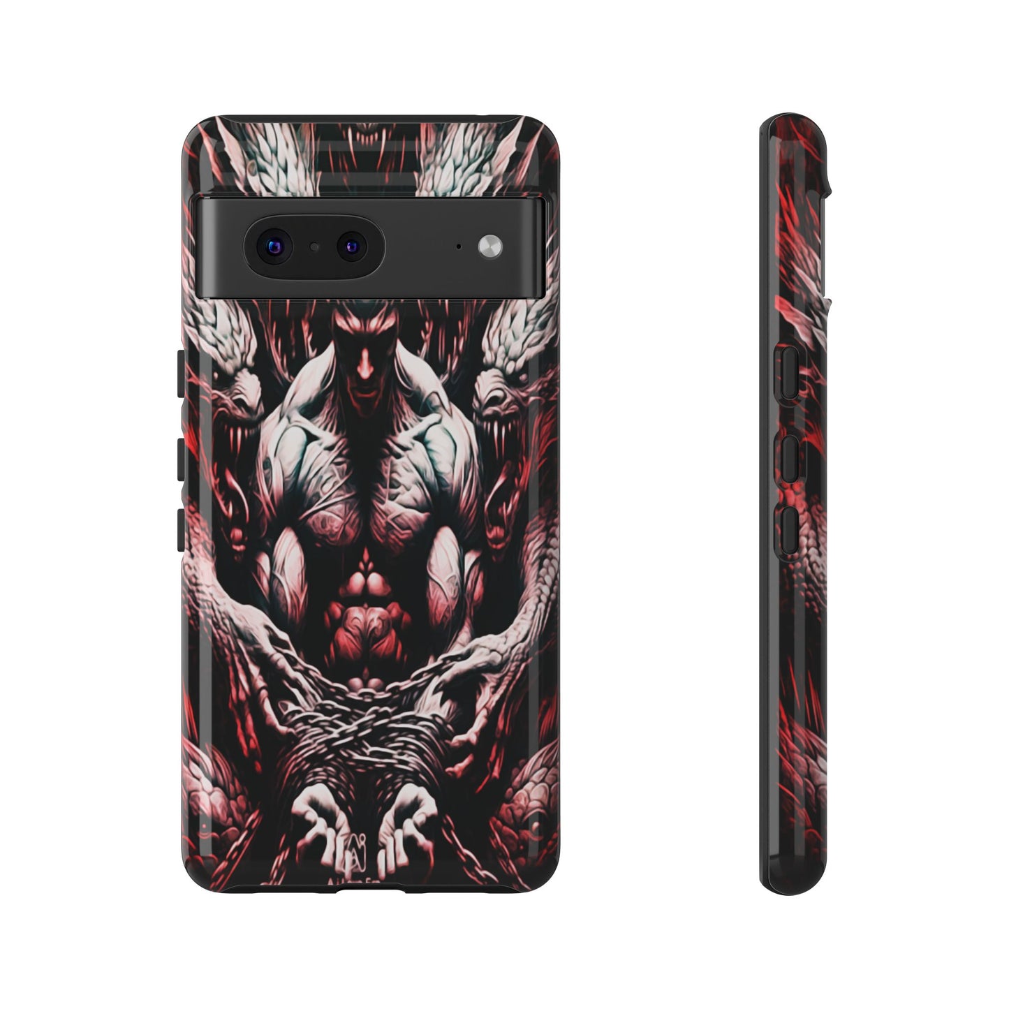 Chained Man With Dragons Tough Phone Case