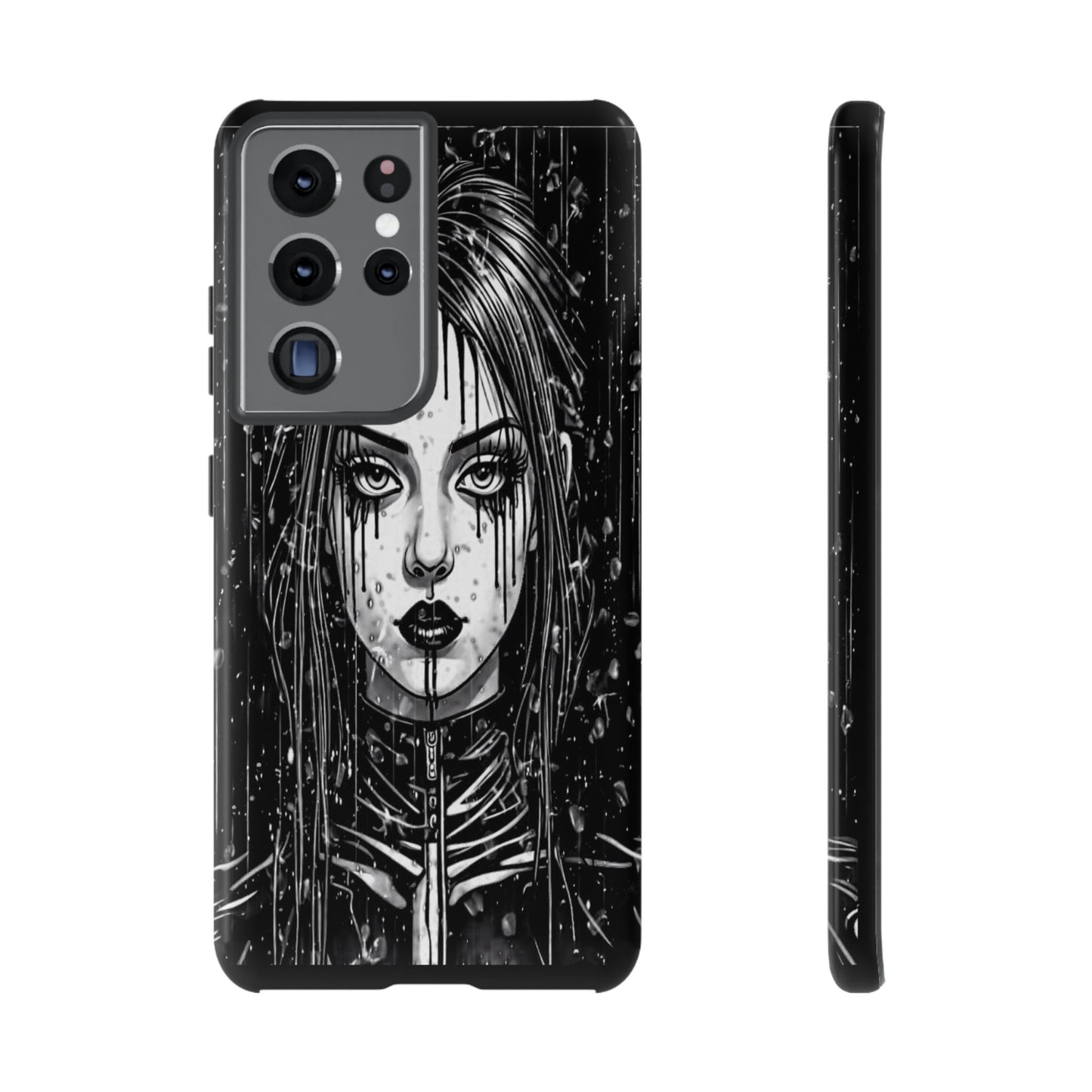 Mascara Goth Girl Tough Phone Case