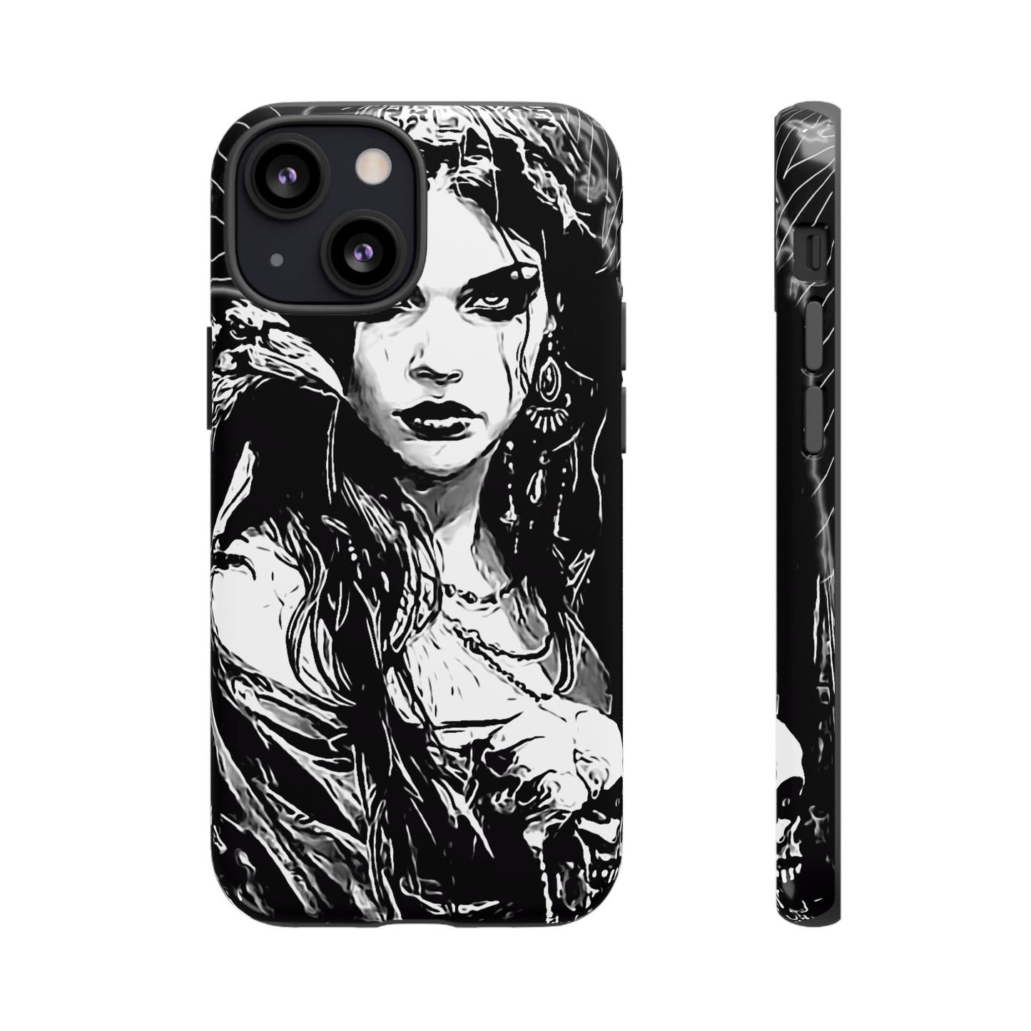 Raven Girl Tough Phone Case