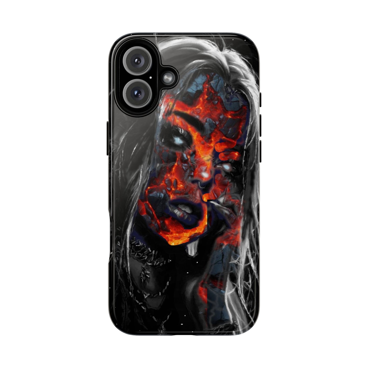 Lava Face Girl Tough Phone Case