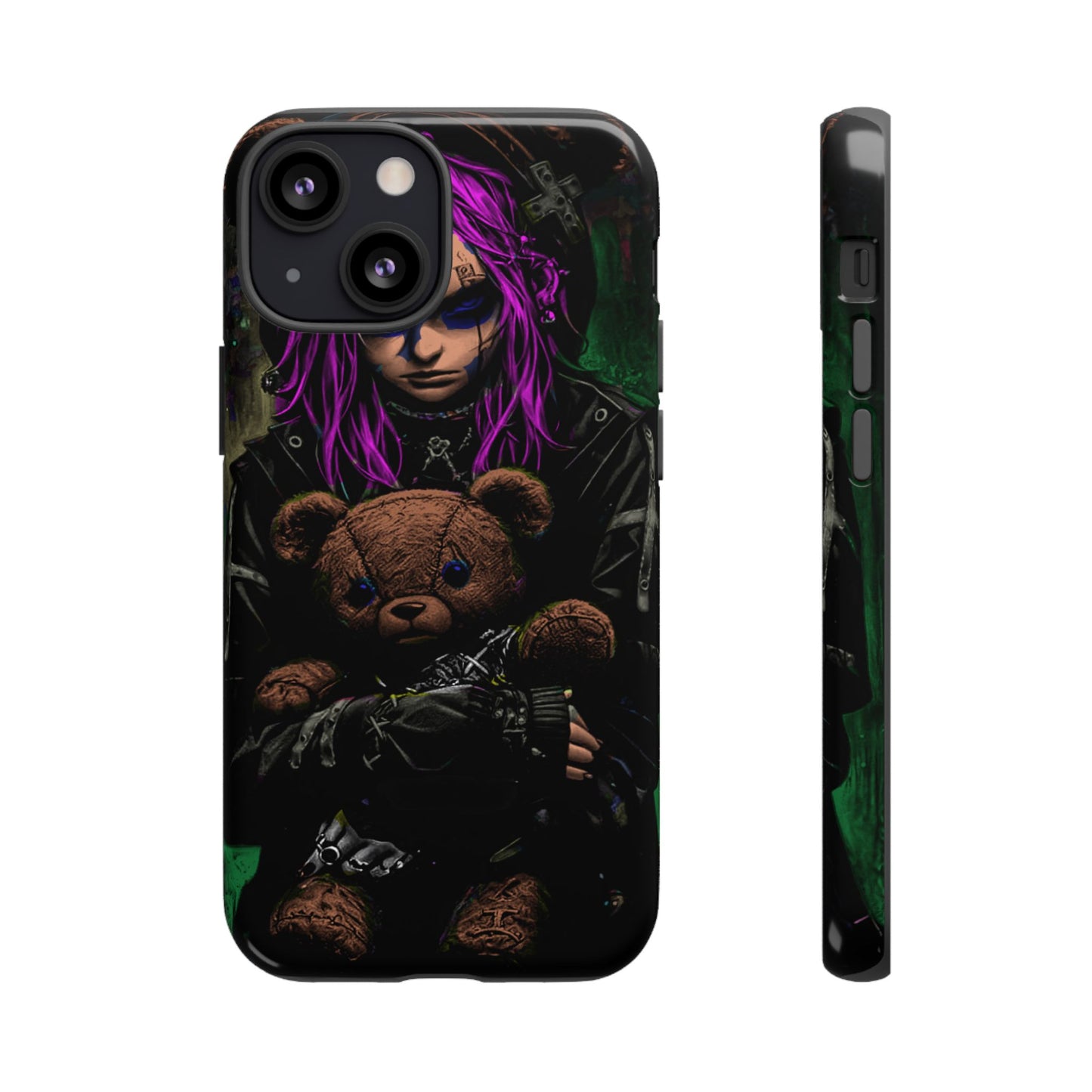 Girl And Teddy Tough Phone Case