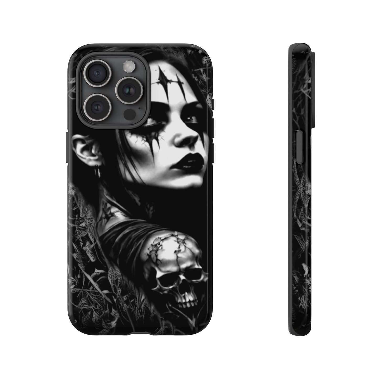 Mysterious Goth Girl Tough Phone Case