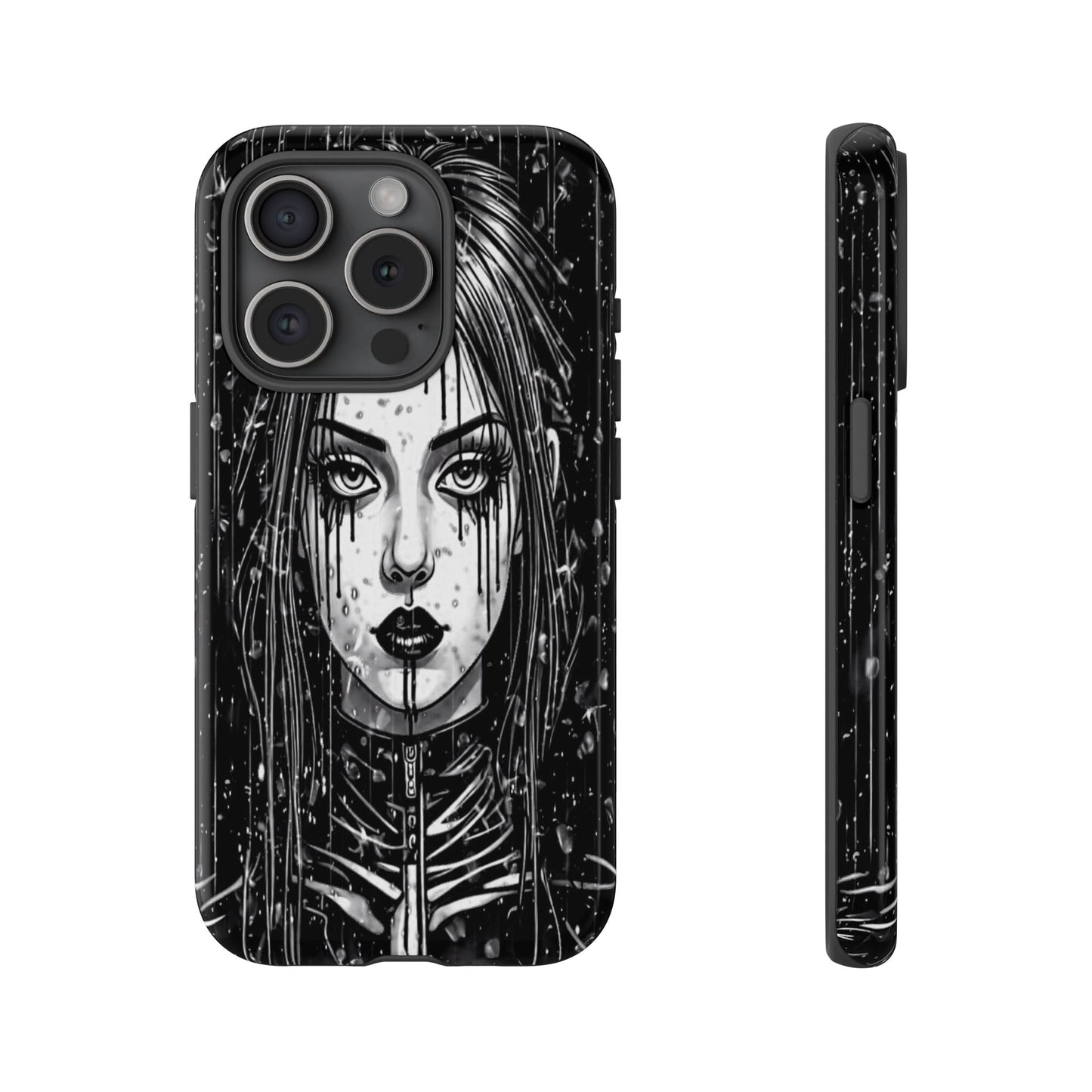 Mascara Goth Girl Tough Phone Case