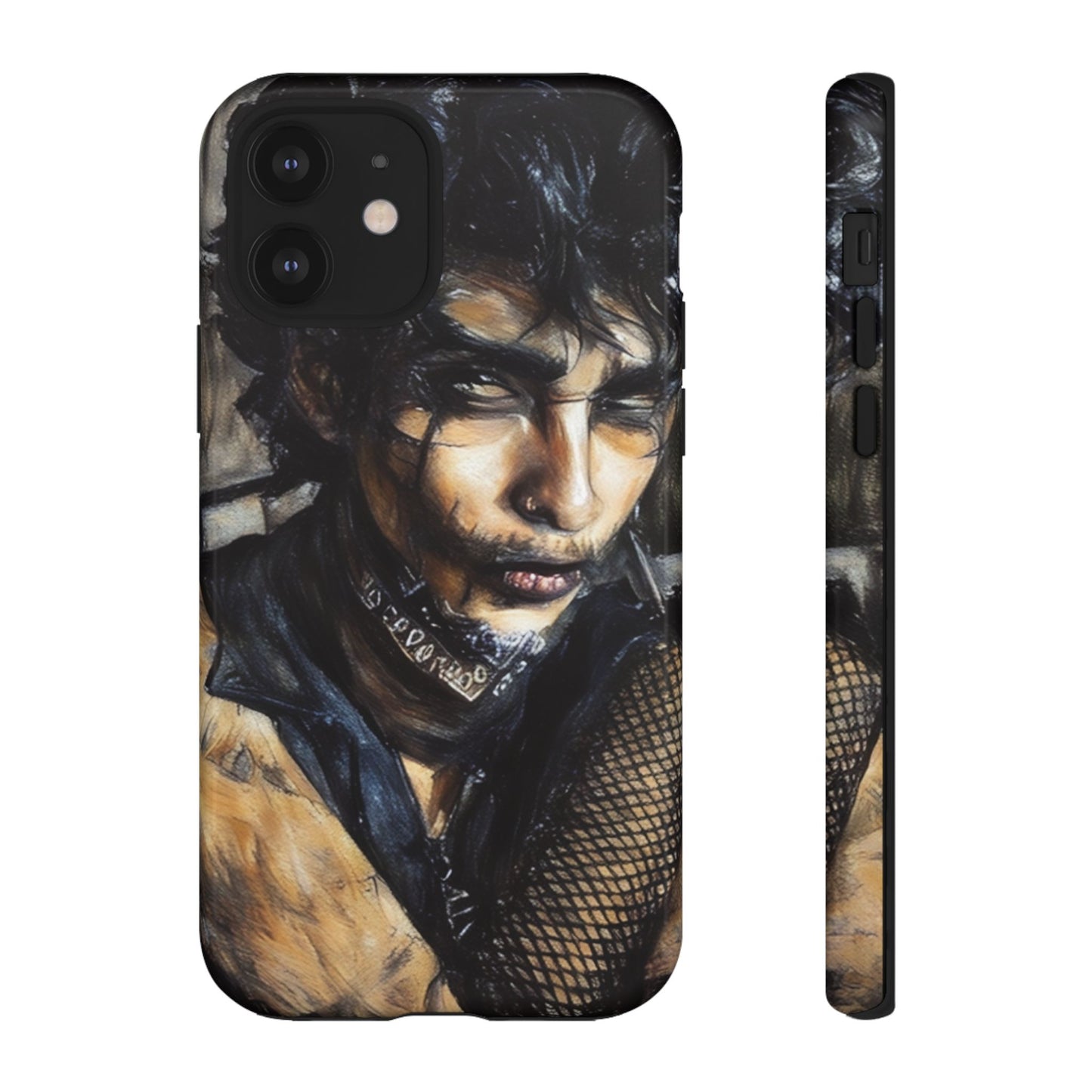 Serene Goth Boy Tough Phone Case