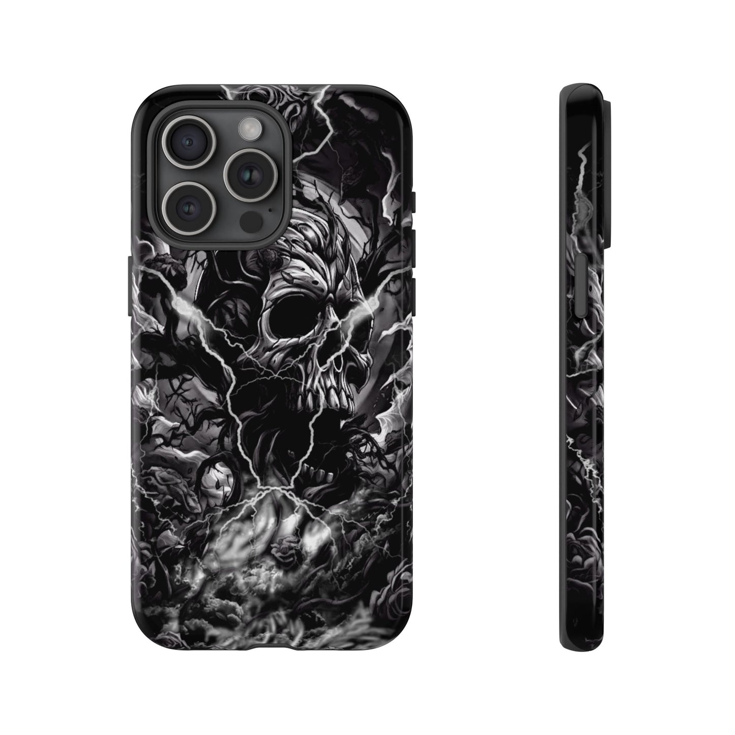 Skull Storm Tough Phone Case