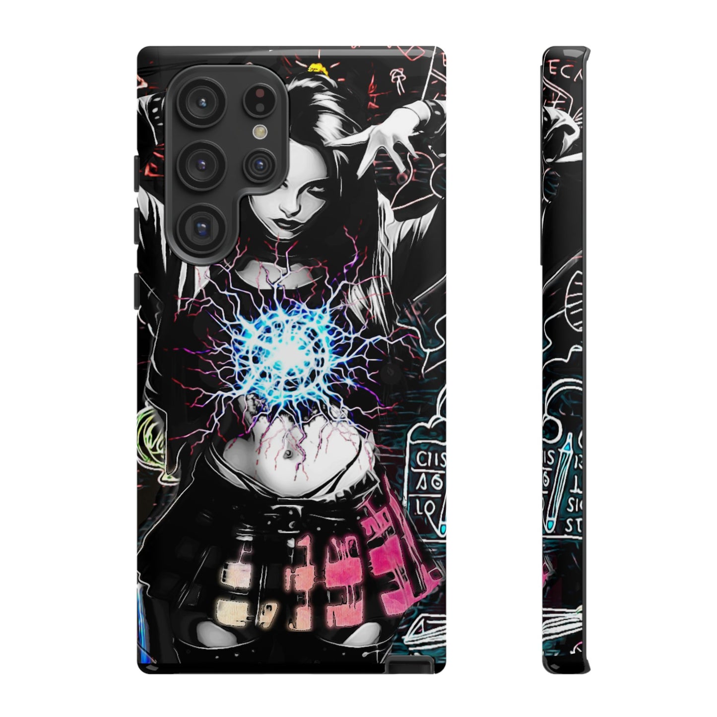 School Girl Lightning Orb Tough Phone Case