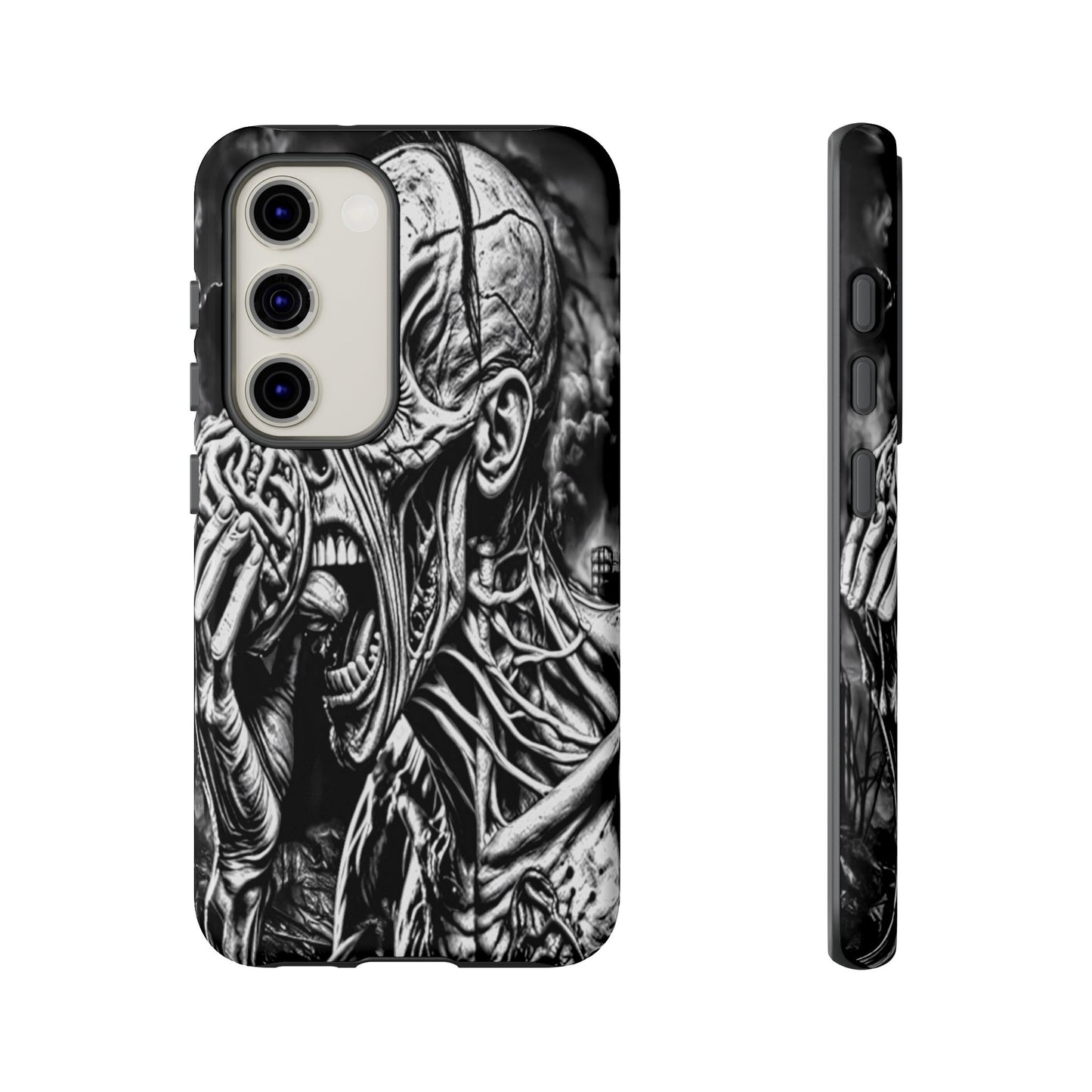 Zombie Eating Brains Tough Phone Case