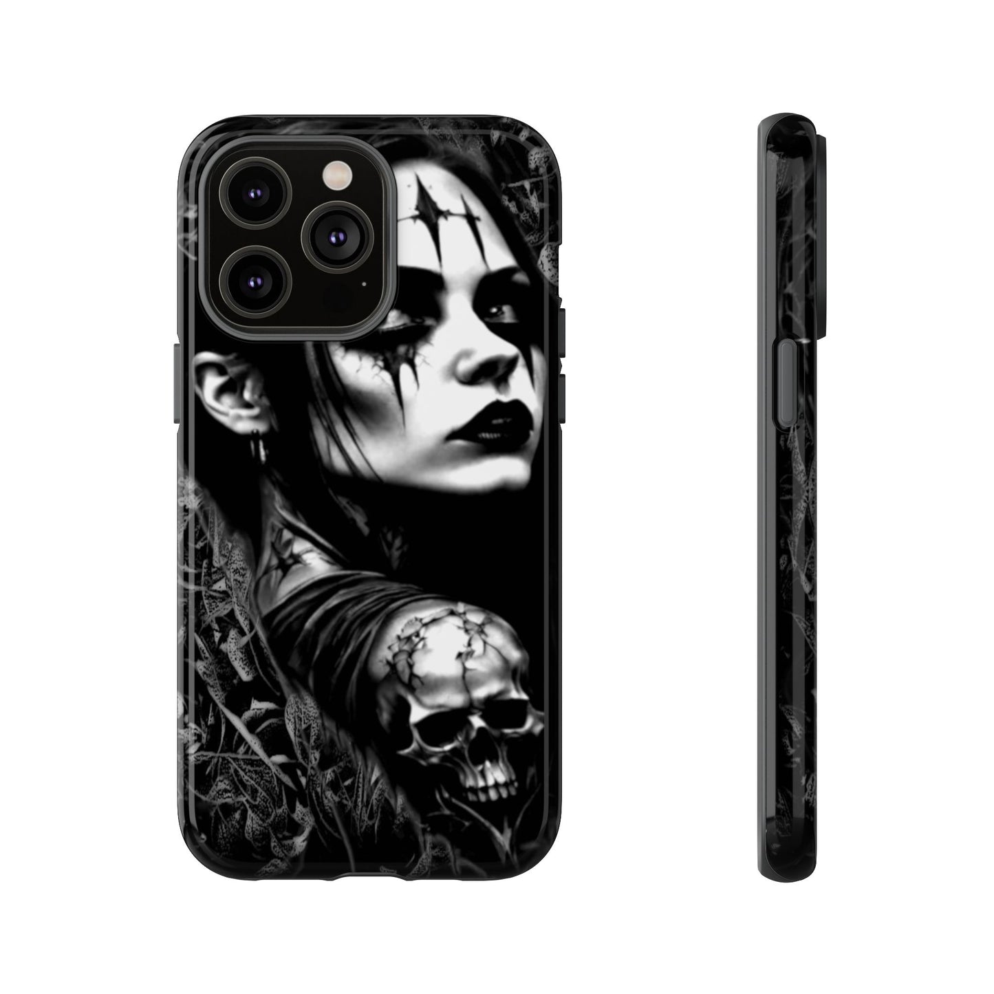 Mysterious Goth Girl Tough Phone Case