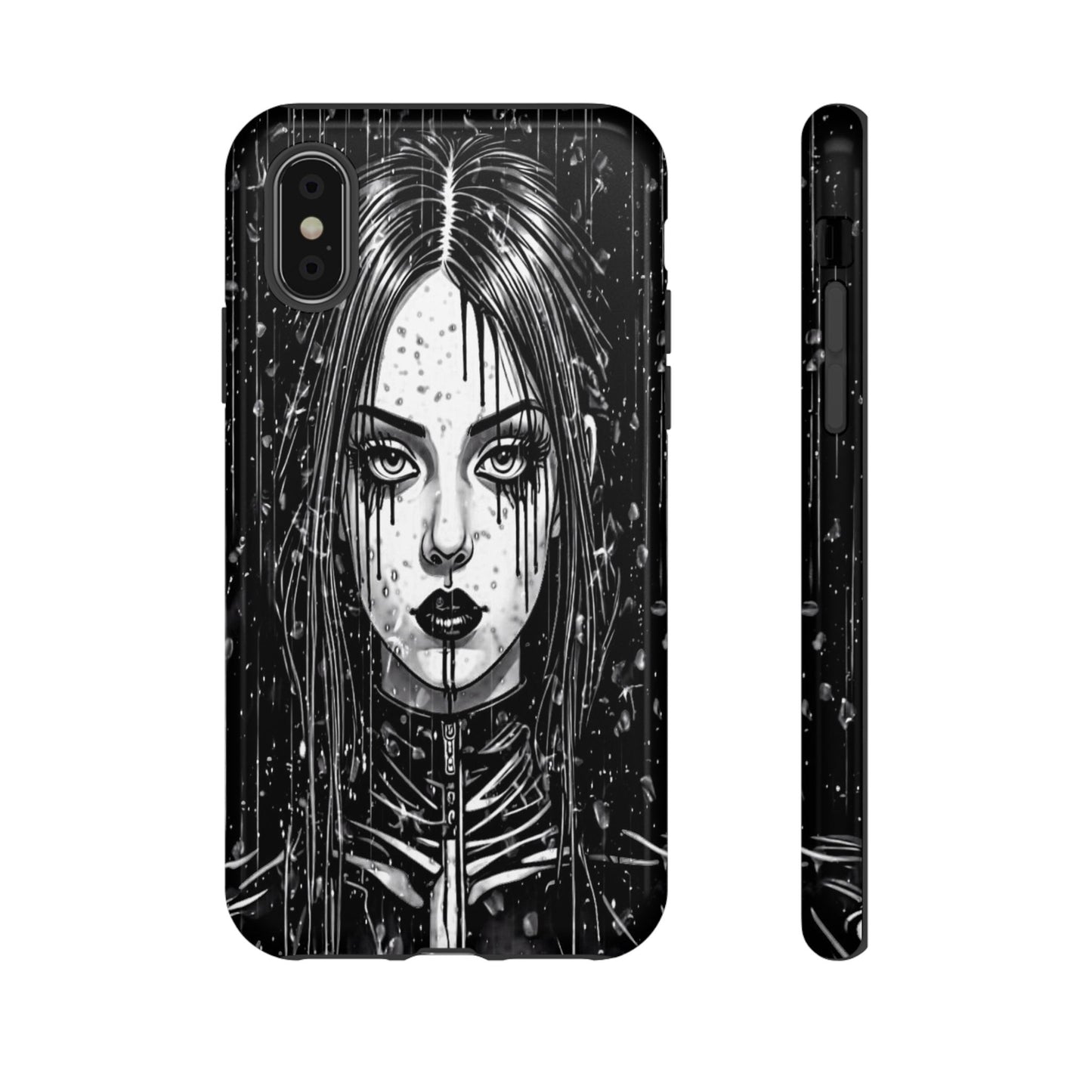 Mascara Goth Girl Tough Phone Case