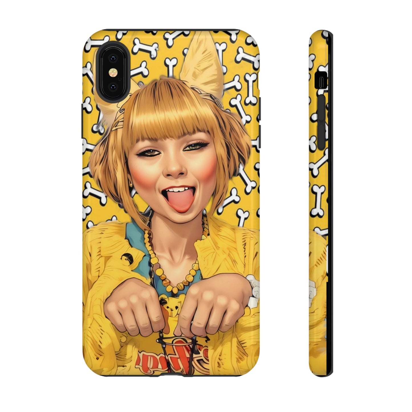 Begging Puppy Girl Tough Phone Case