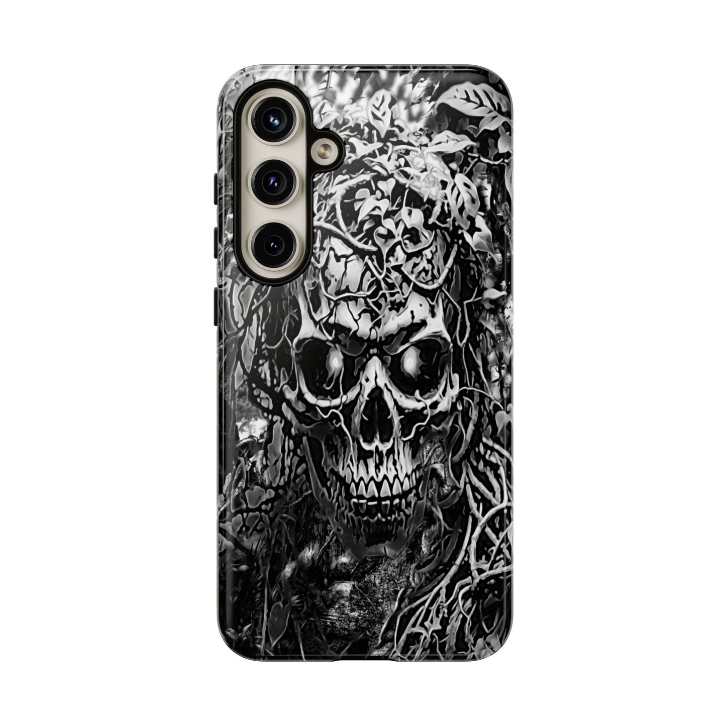 Crawling Vines Skull Tough Phone Case