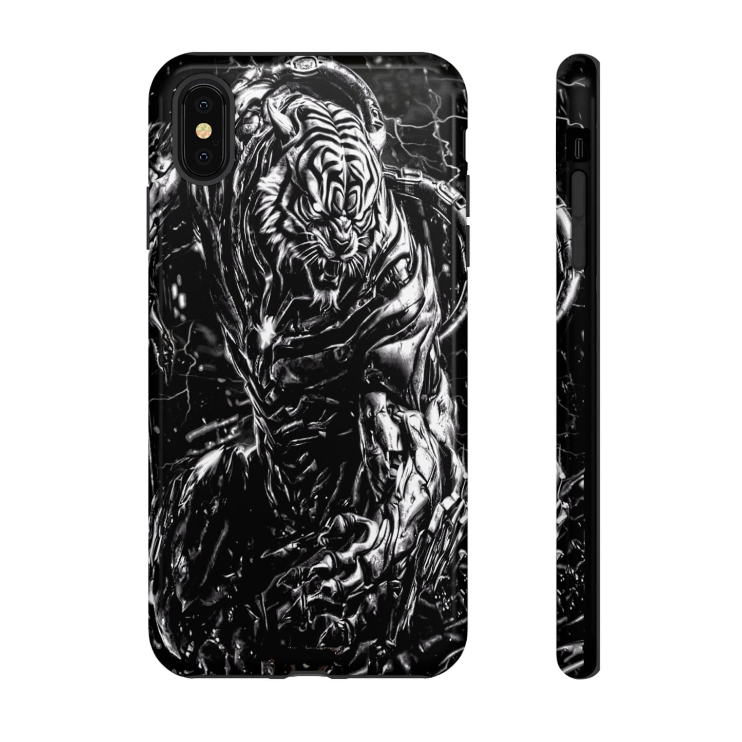 Cyborg Tiger Tough Phone Case