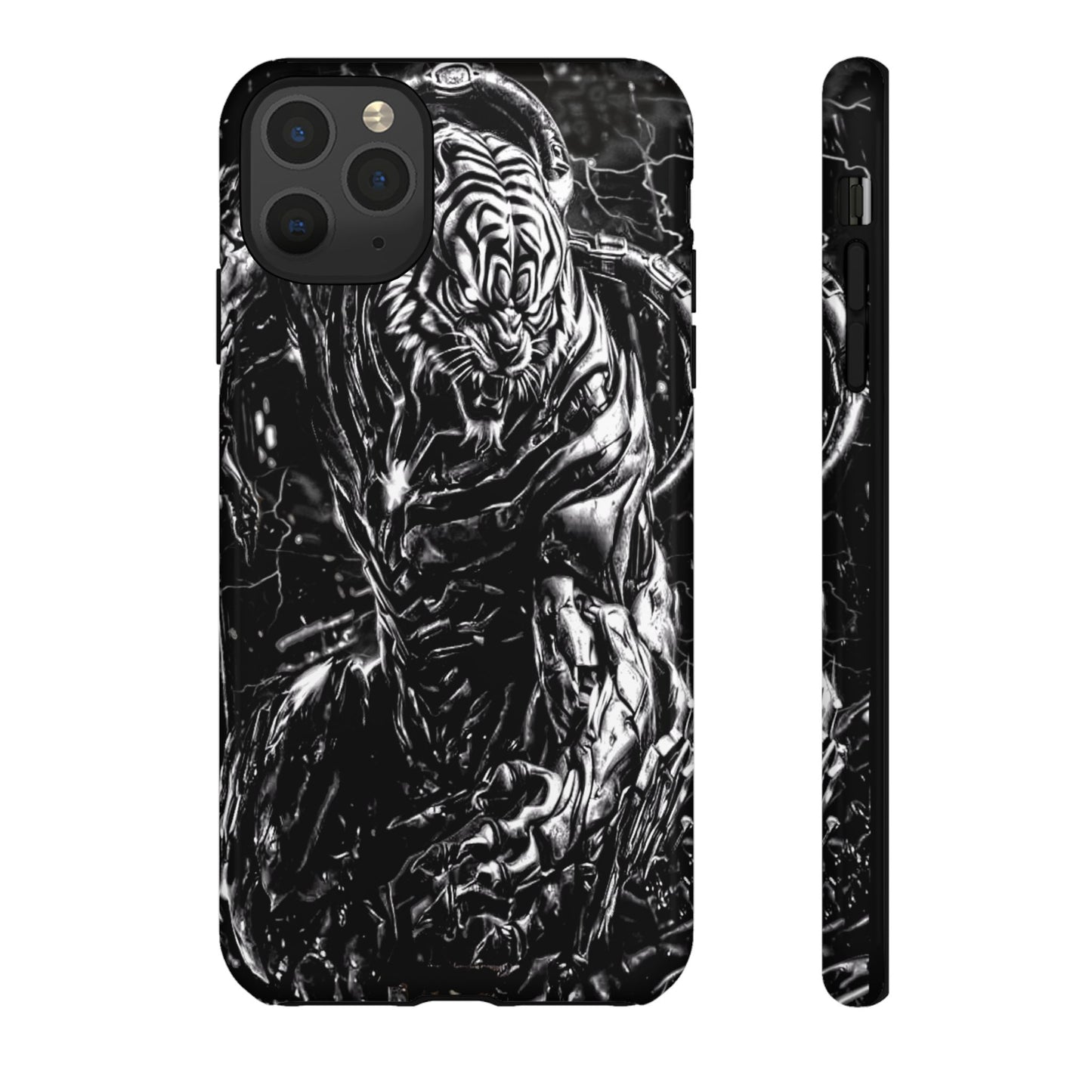 Cyborg Tiger Tough Phone Case