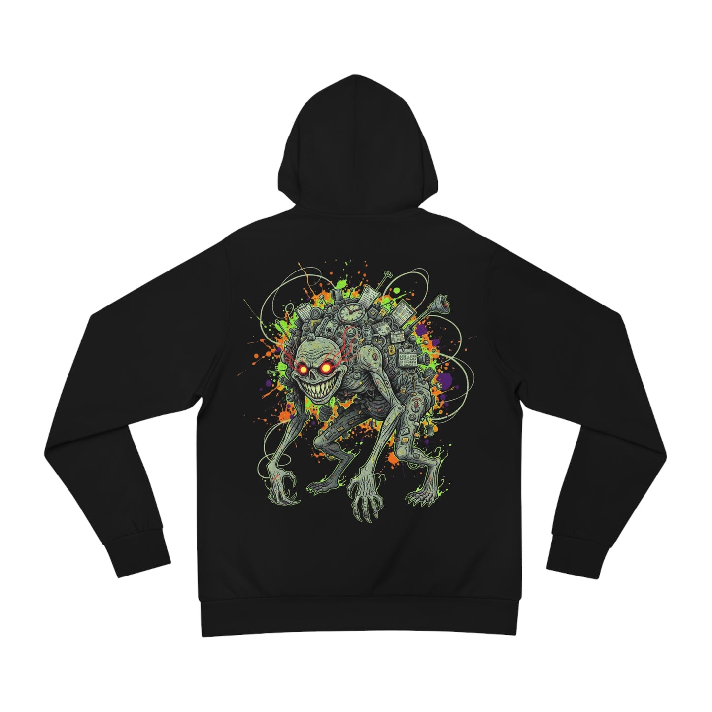 The Fake Busy Hoodie (Logo Front/Artwork Back)