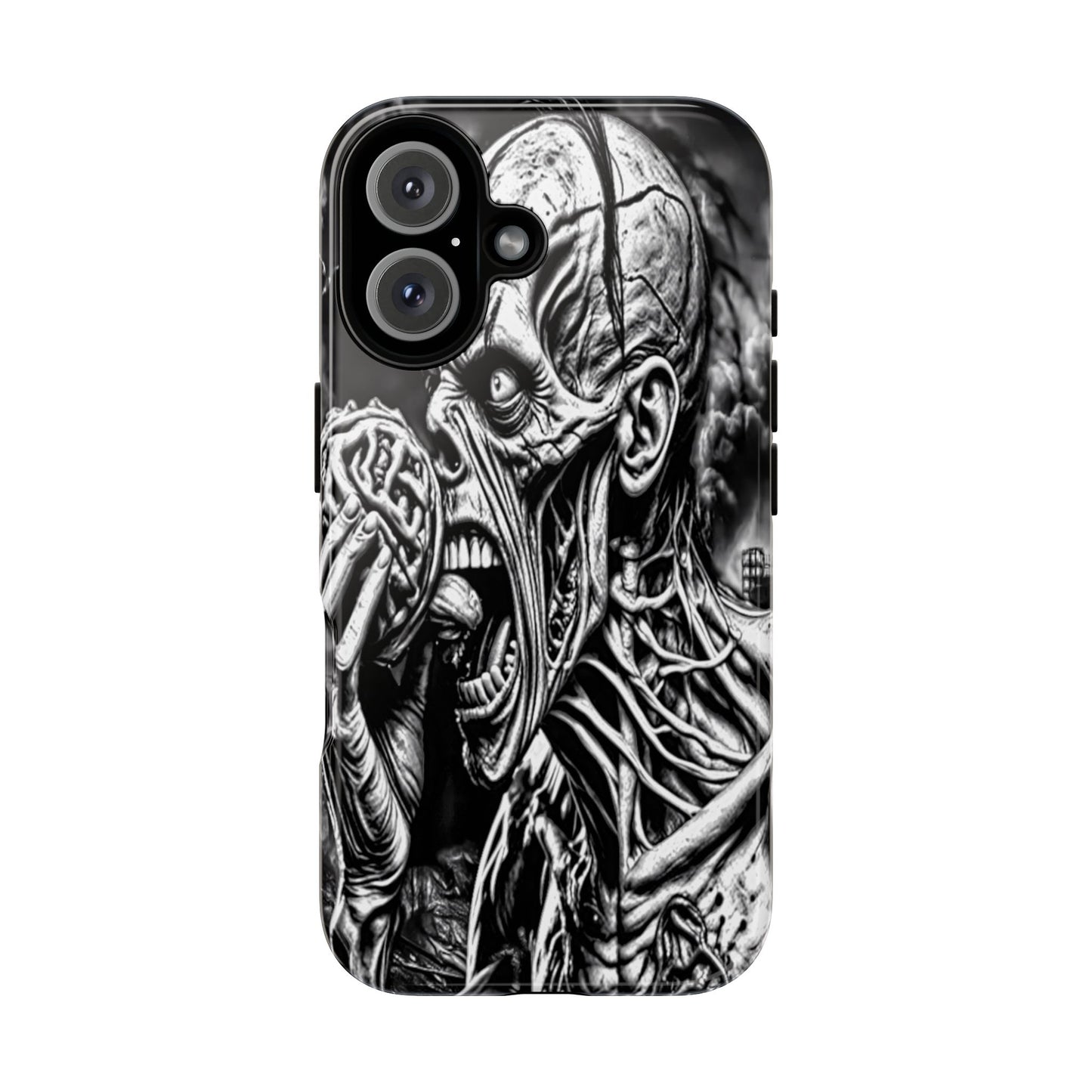 Zombie Eating Brains Tough Phone Case