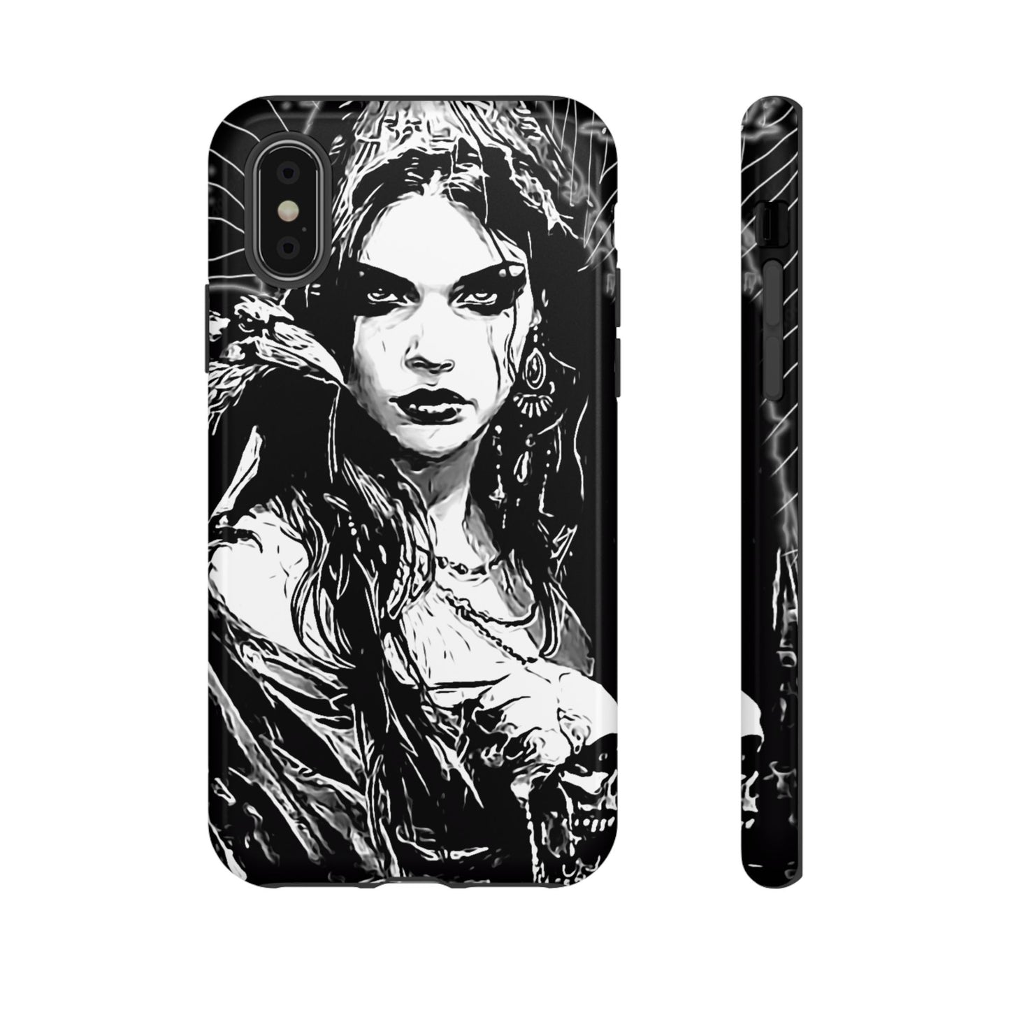 Raven Girl Tough Phone Case