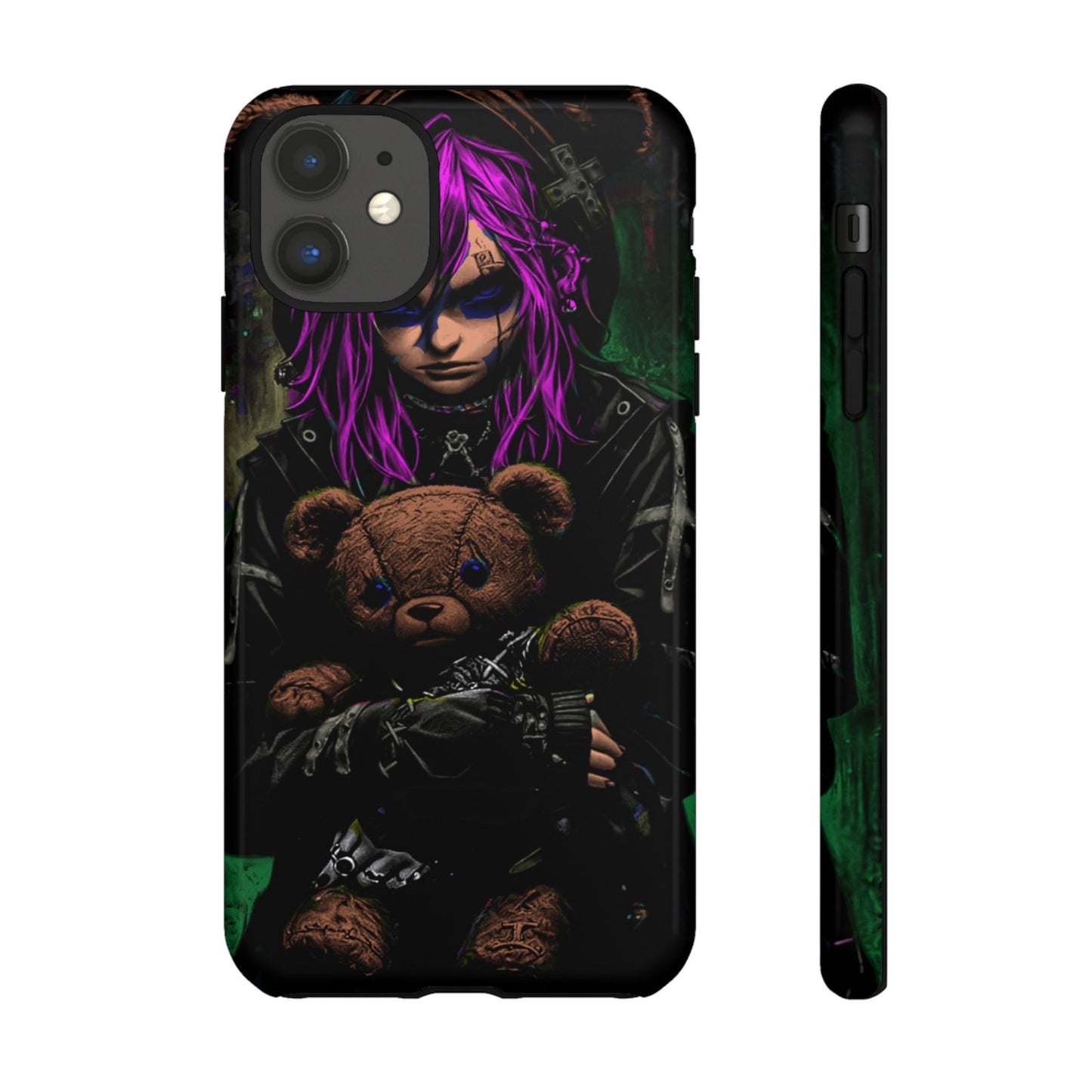 Girl And Teddy Tough Phone Case