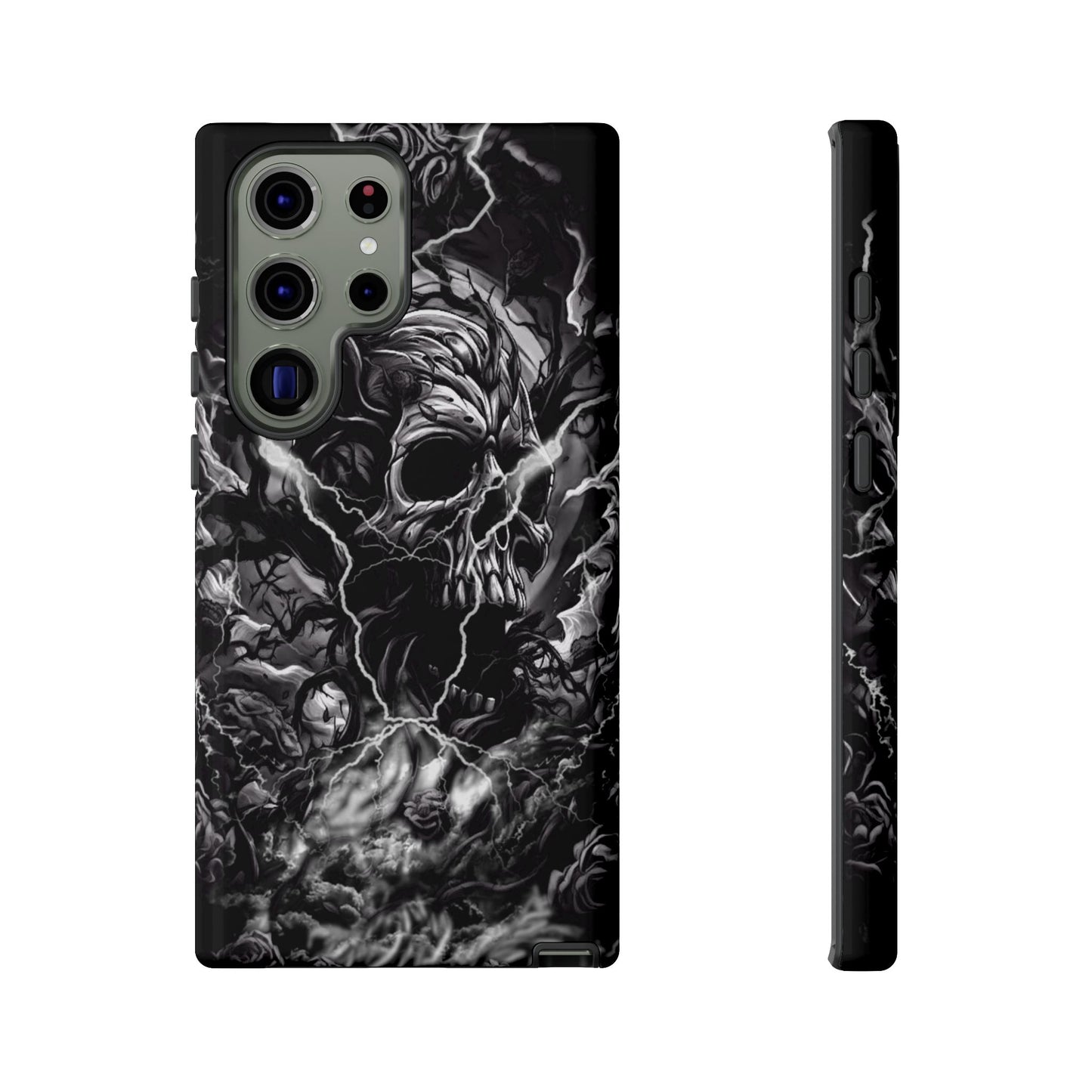 Skull Storm Tough Phone Case