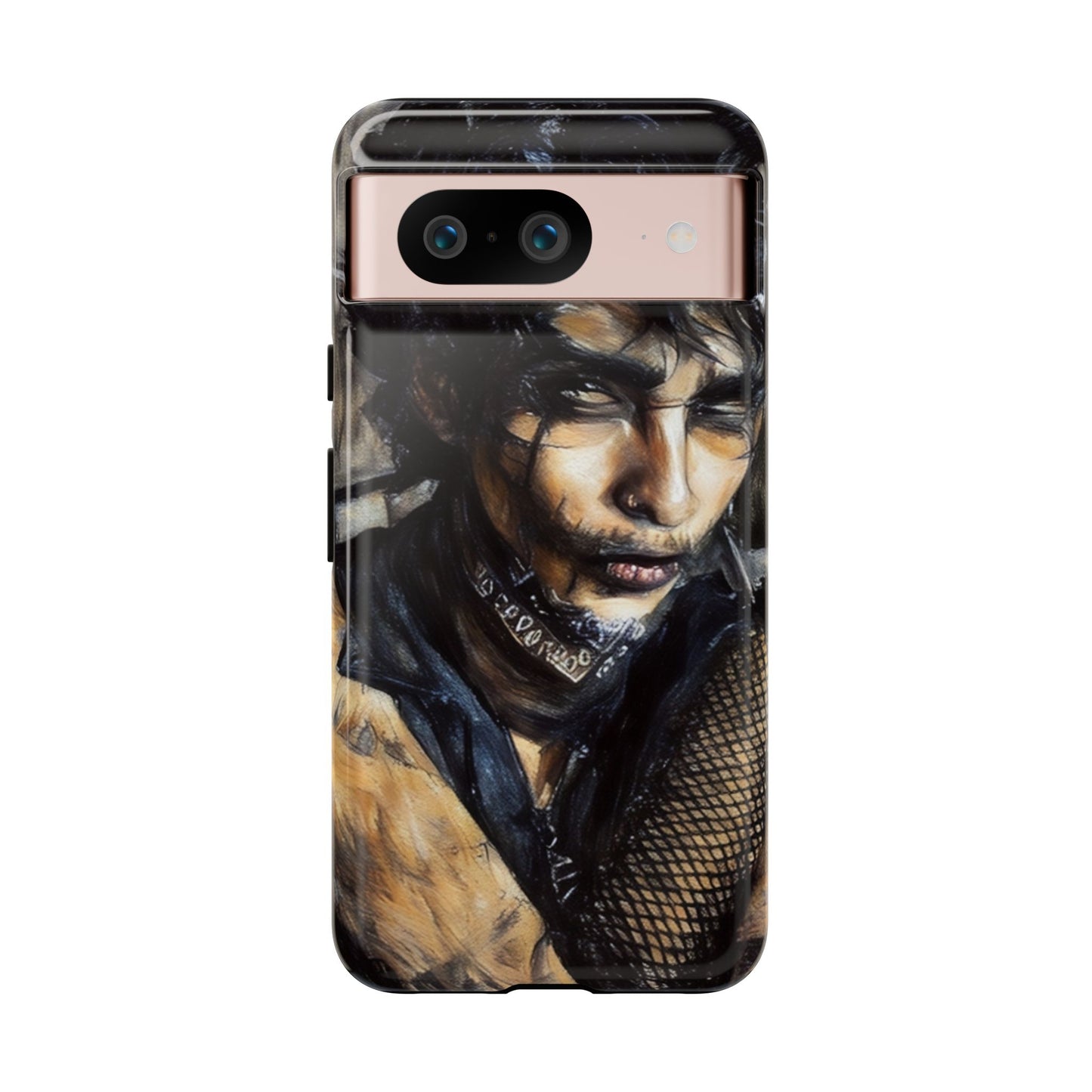 Serene Goth Boy Tough Phone Case