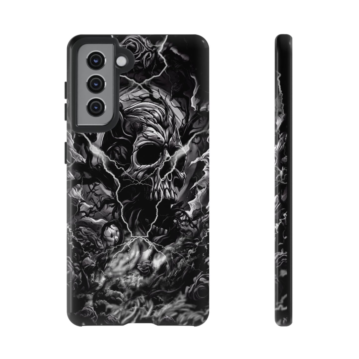 Skull Storm Tough Phone Case