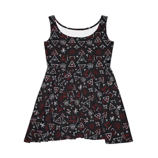 Sanguine Vow Skater Dress