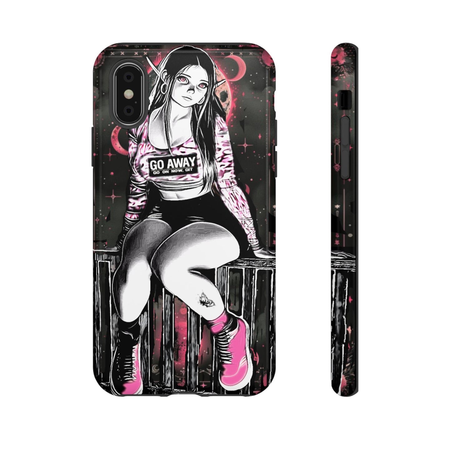 Go Away Girl Tough Phone Case